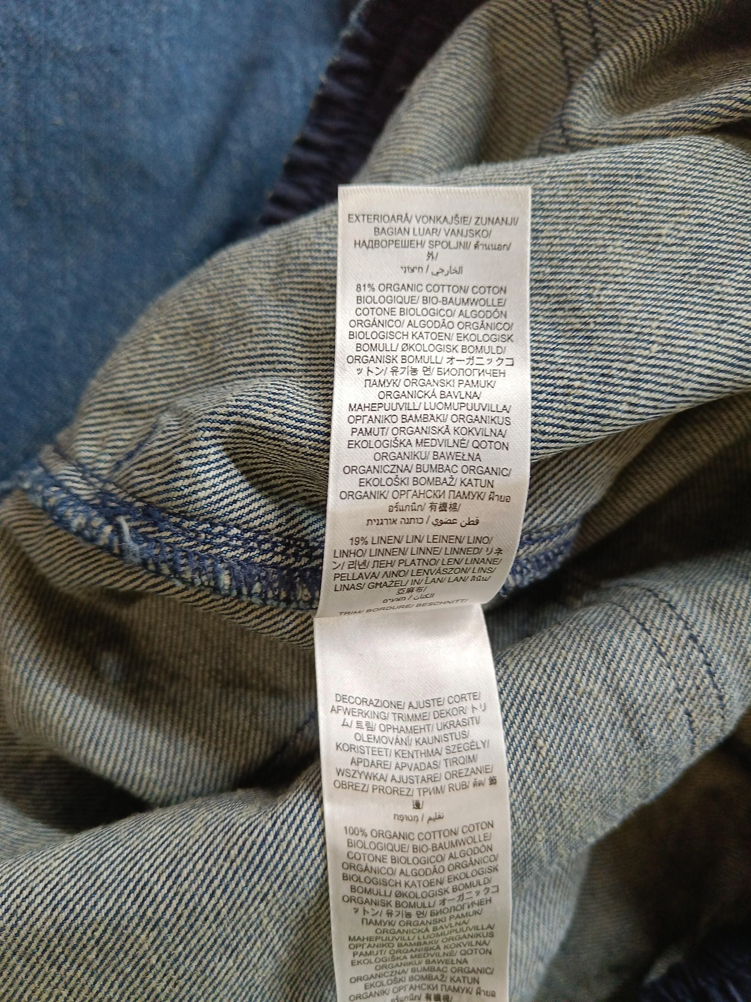 SEASALT CORNWALL Women's Jeans UK 14 Blue Cotton with Linen Mom - Image 6
