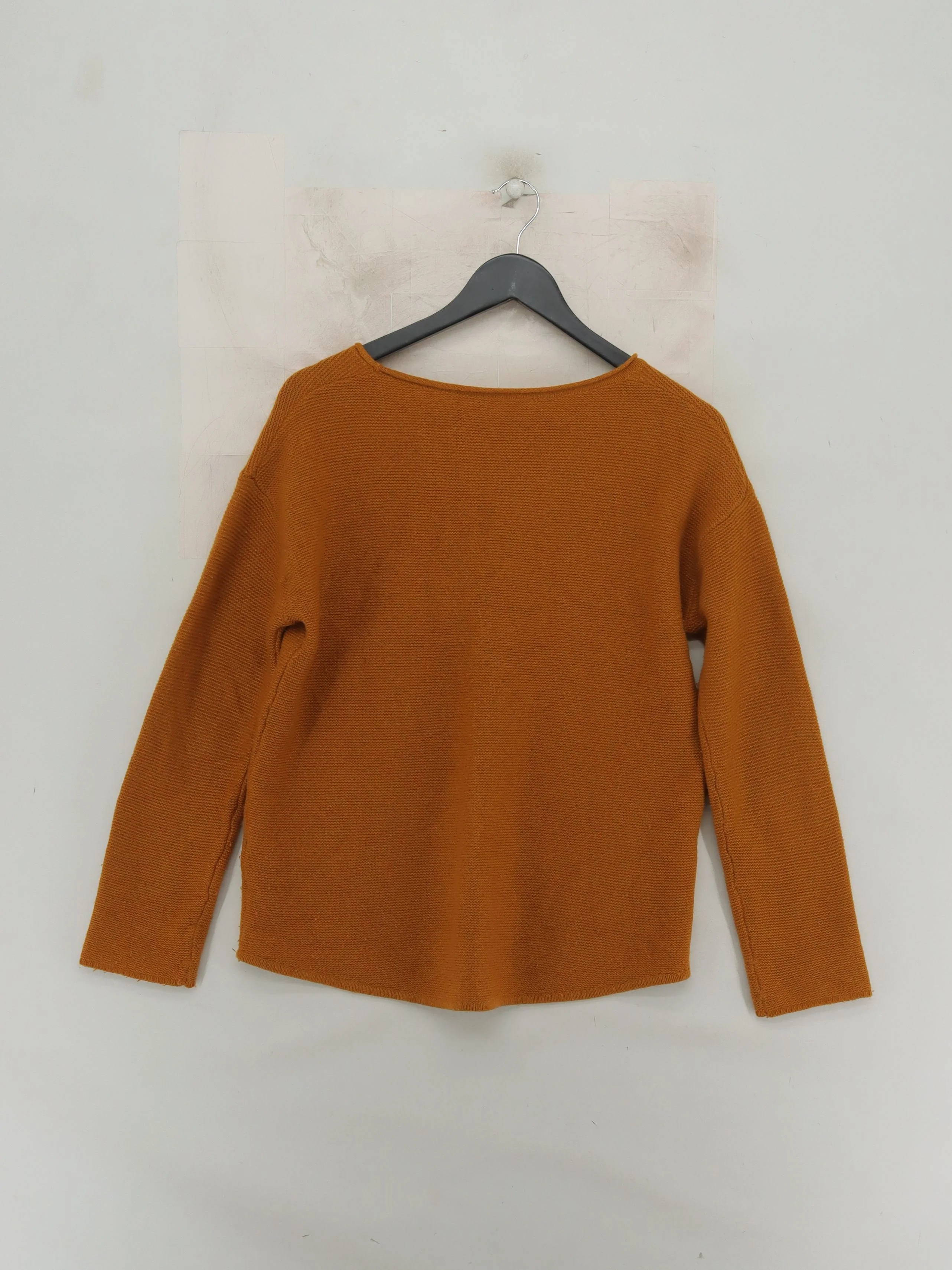 SEASALT CORNWALL Women's Jumper L Brown Wool with Nylon Round Neck Pullover - Image 2