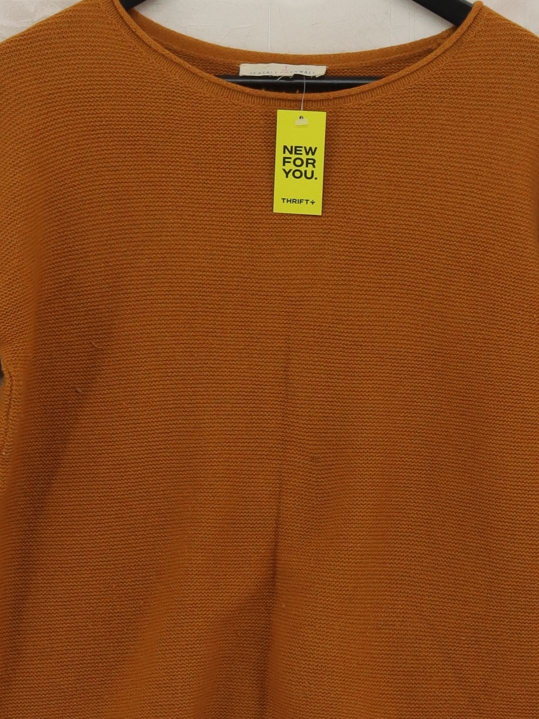 SEASALT CORNWALL Women's Jumper L Brown Wool with Nylon Round Neck Pullover - Image 3