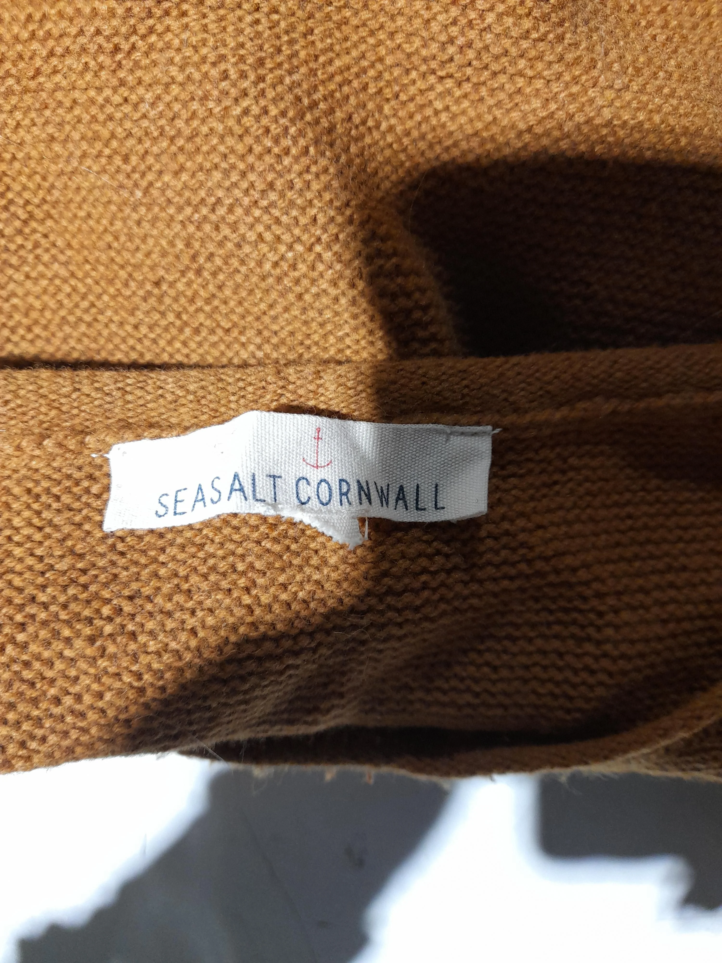 SEASALT CORNWALL Women's Jumper L Brown Wool with Nylon Round Neck Pullover - Image 6