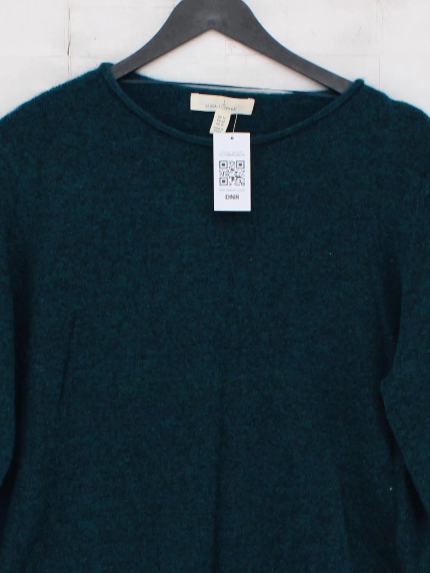 SEASALT CORNWALL Women's Jumper M Green 100% Nylon Round Neck Pullover - Image 3
