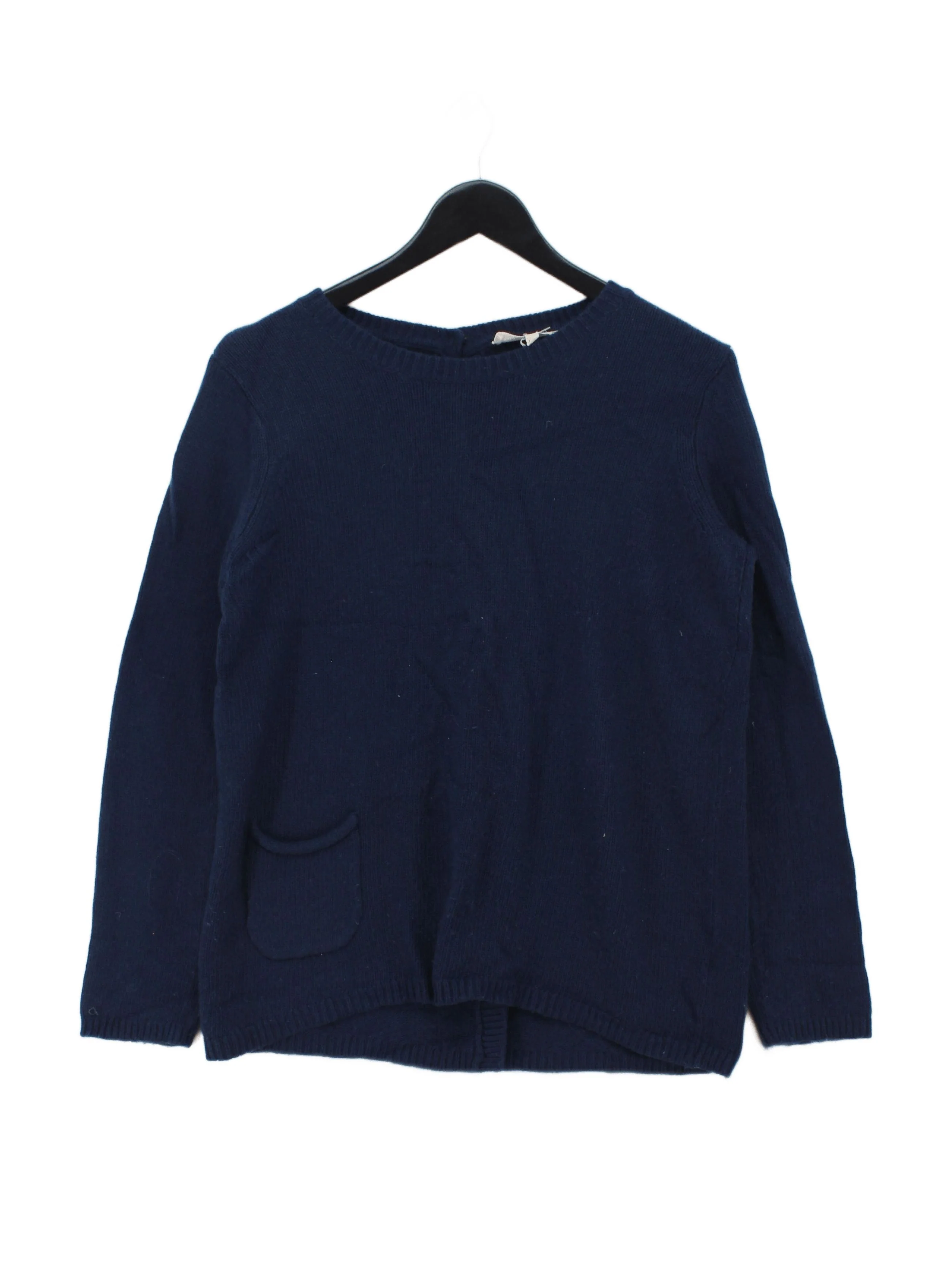 SEASALT CORNWALL Women's Jumper UK 12 Blue Viscose