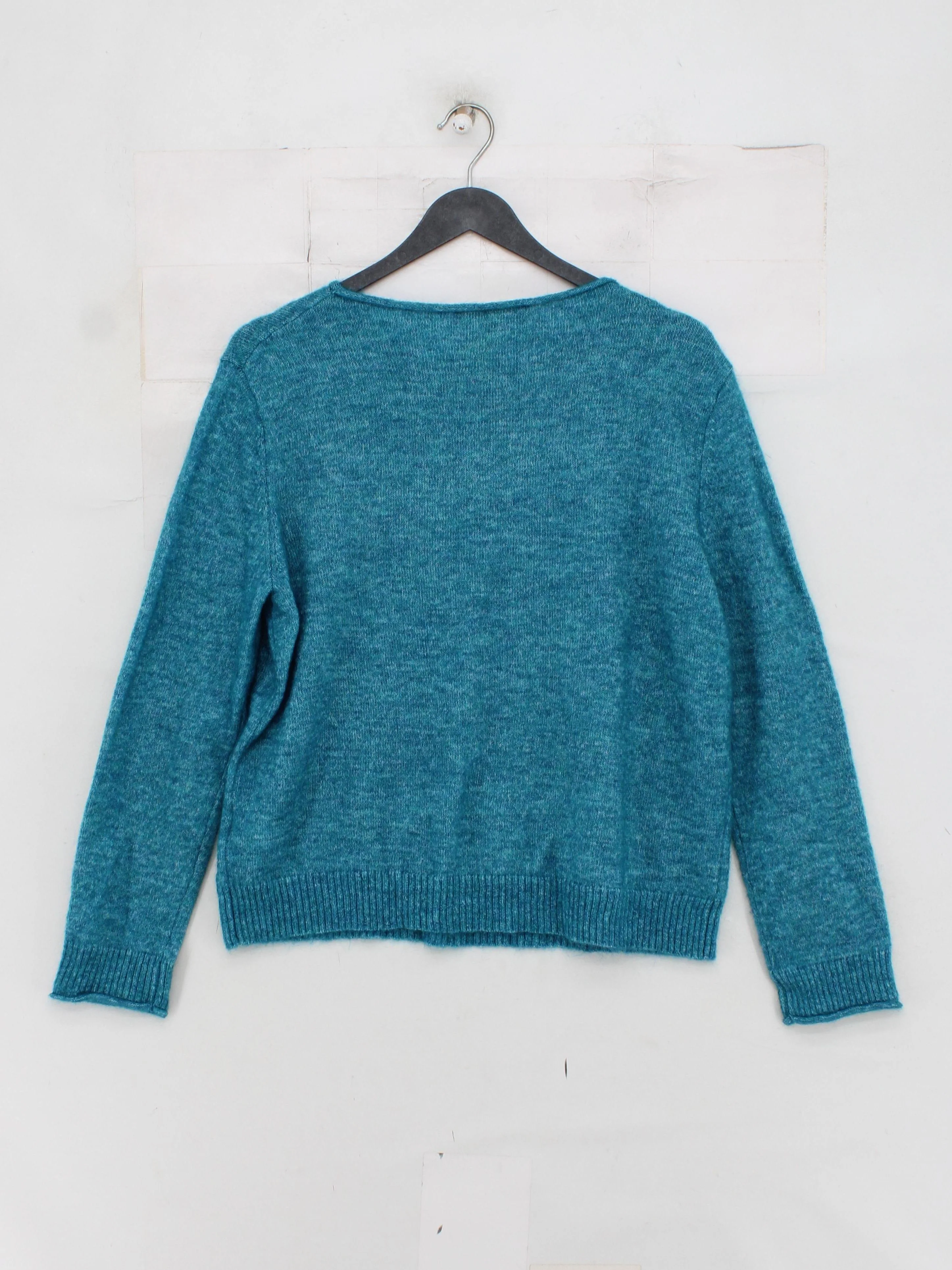 SEASALT CORNWALL Women's Jumper UK 16 Blue Other with Nylon Round Neck Pullover - Image 2