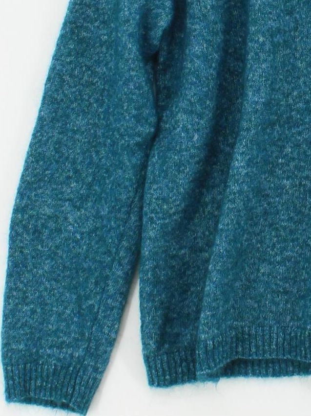 SEASALT CORNWALL Women's Jumper UK 18 Blue Wool with Mohair, Elastane Pullover - Image 4