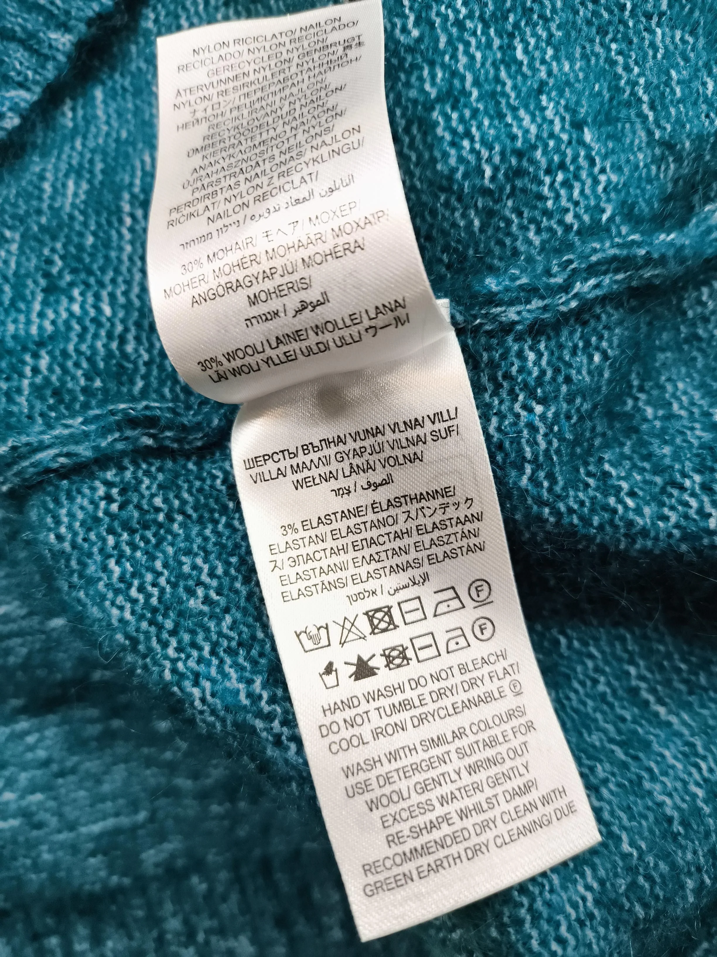 SEASALT CORNWALL Women's Jumper UK 18 Blue Wool with Mohair, Elastane Pullover - Image 6