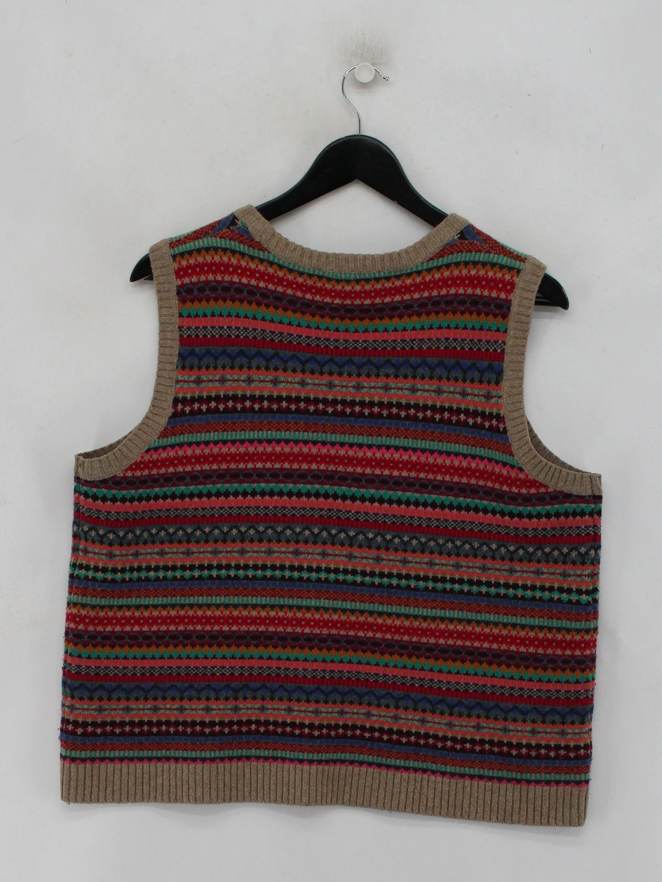 SEASALT CORNWALL Women's Jumper UK 18 Multi Wool with Nylon Vest - Image 2
