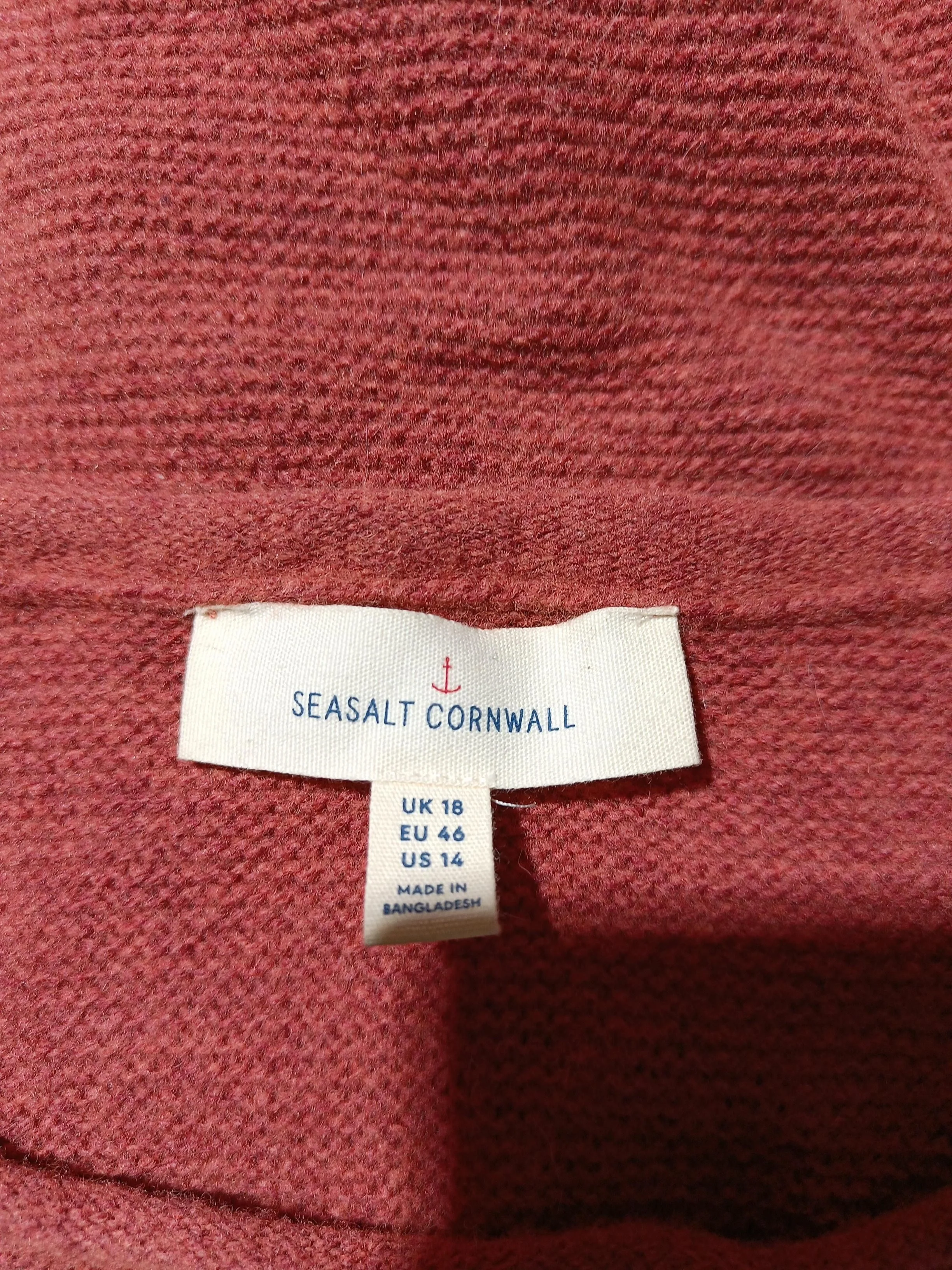 SEASALT CORNWALL Women's Jumper UK 18 Red 100% Other Round Neck Pullover - Image 6