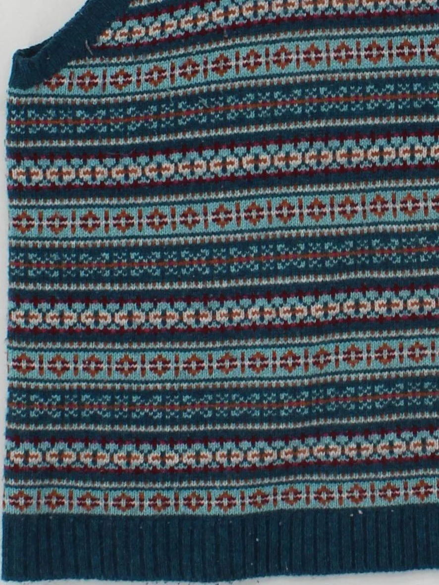SEASALT CORNWALL Women's Jumper UK 20 Blue Wool with Nylon Vest - Image 4