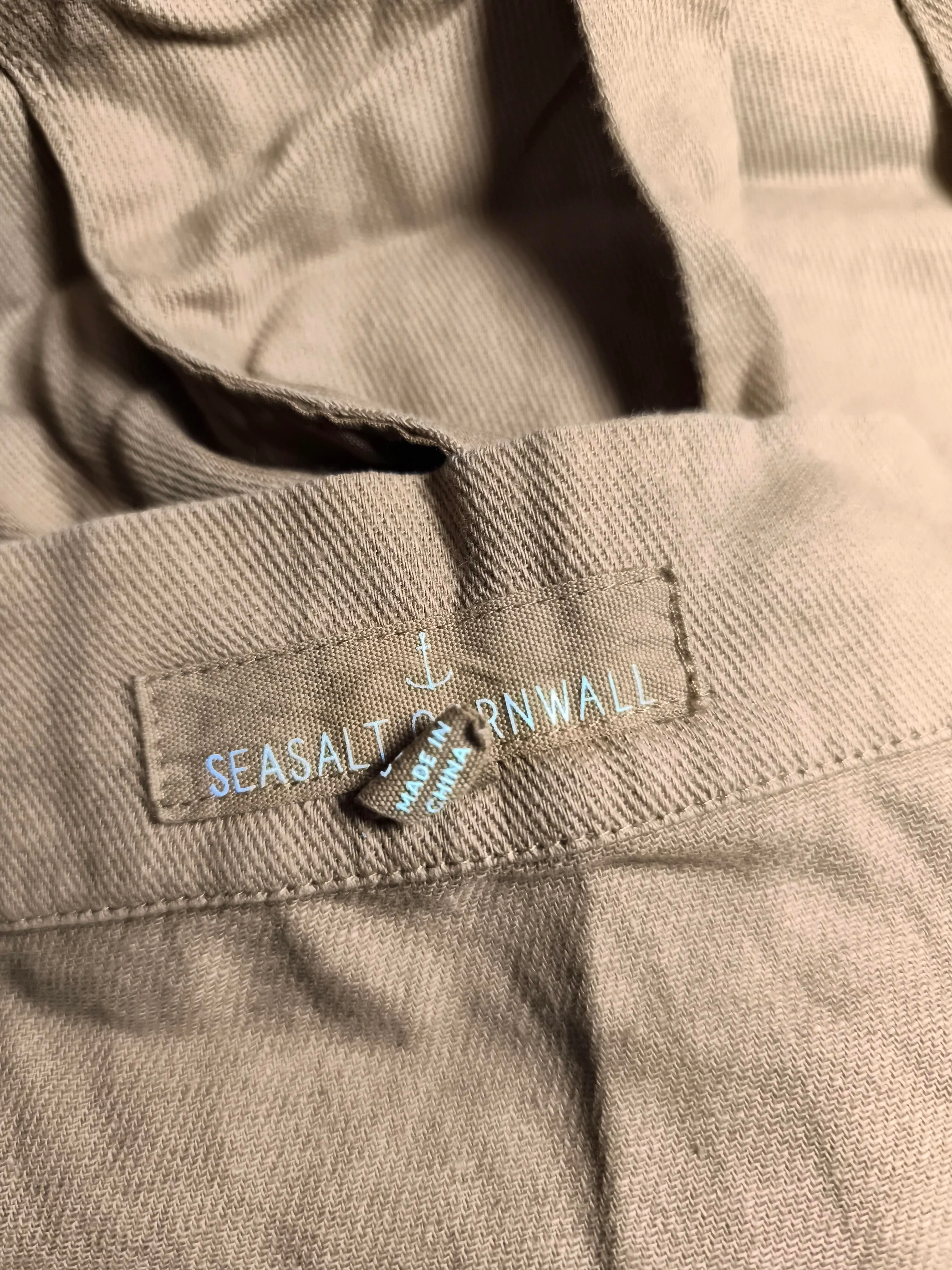 SEASALT CORNWALL Women's Jumpsuit UK 12 Tan Linen with Cotton Wide-Leg Jumpsuit - Image 6