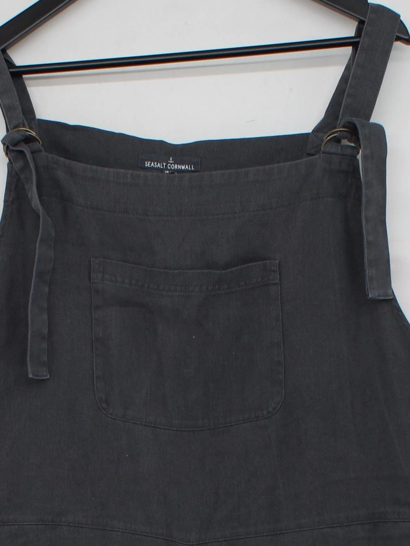 SEASALT CORNWALL Women's Jumpsuit UK 20 Grey Linen with Cotton Wide-Leg Jumpsuit - Image 3