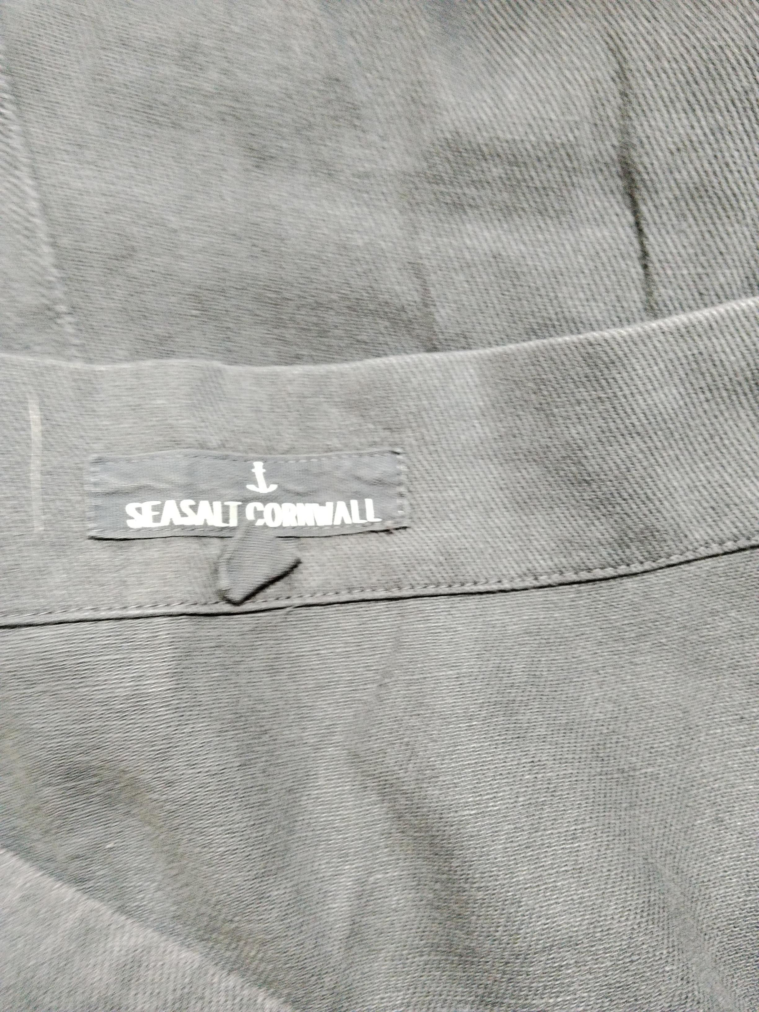 SEASALT CORNWALL Women's Jumpsuit UK 20 Grey Linen with Cotton Wide-Leg Jumpsuit - Image 5