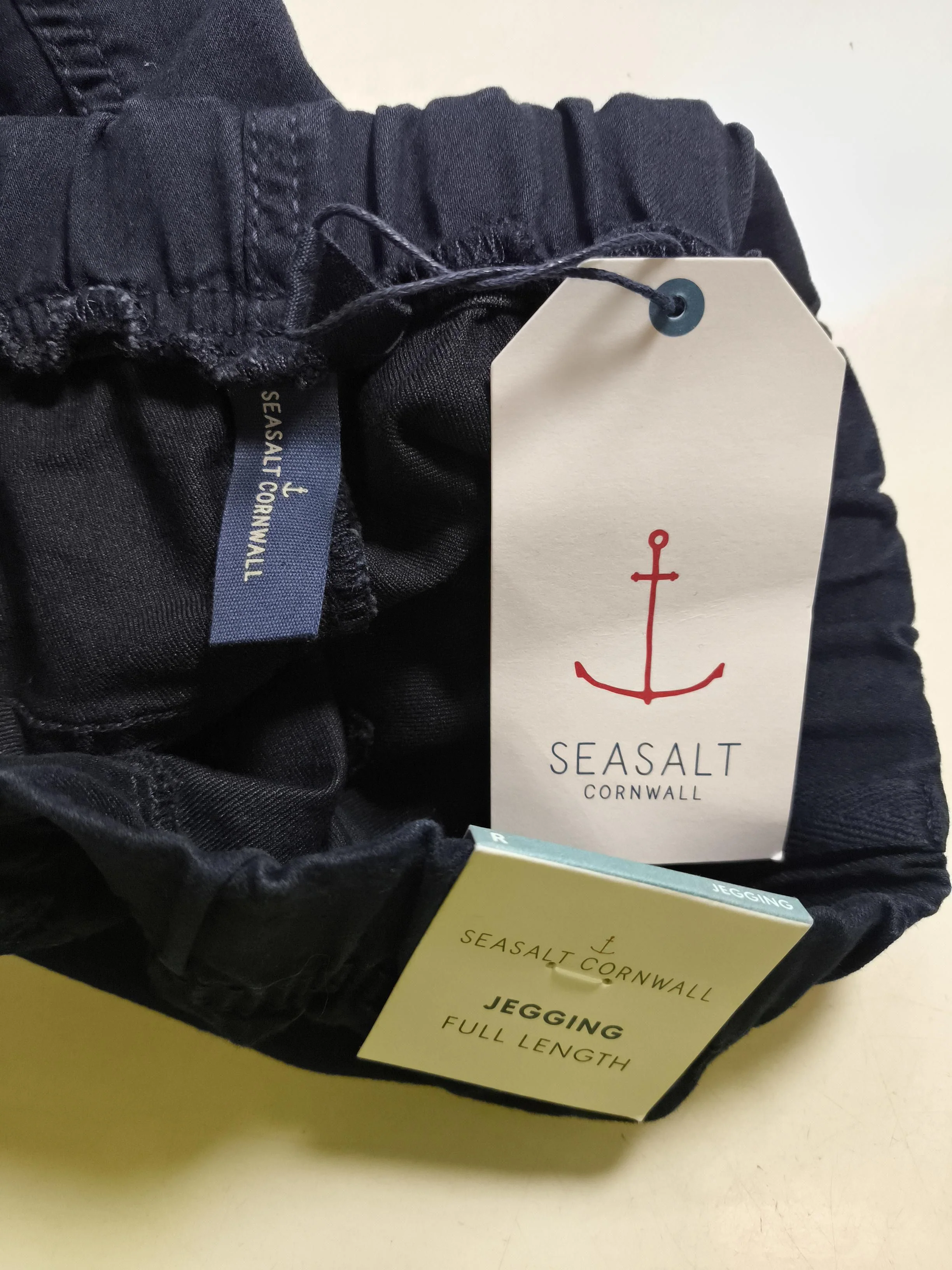 SEASALT CORNWALL Women's Leggings UK 14 Blue Cotton - Image 5
