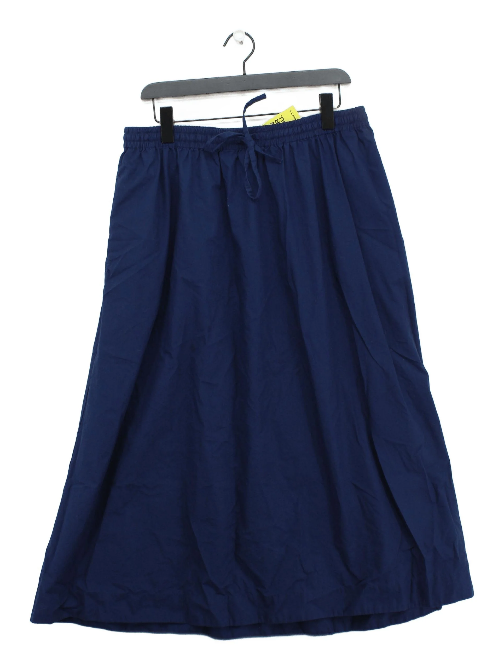 SEASALT CORNWALL Women's Maxi Skirt UK 14 Blue 100% Cotton Long Maxi