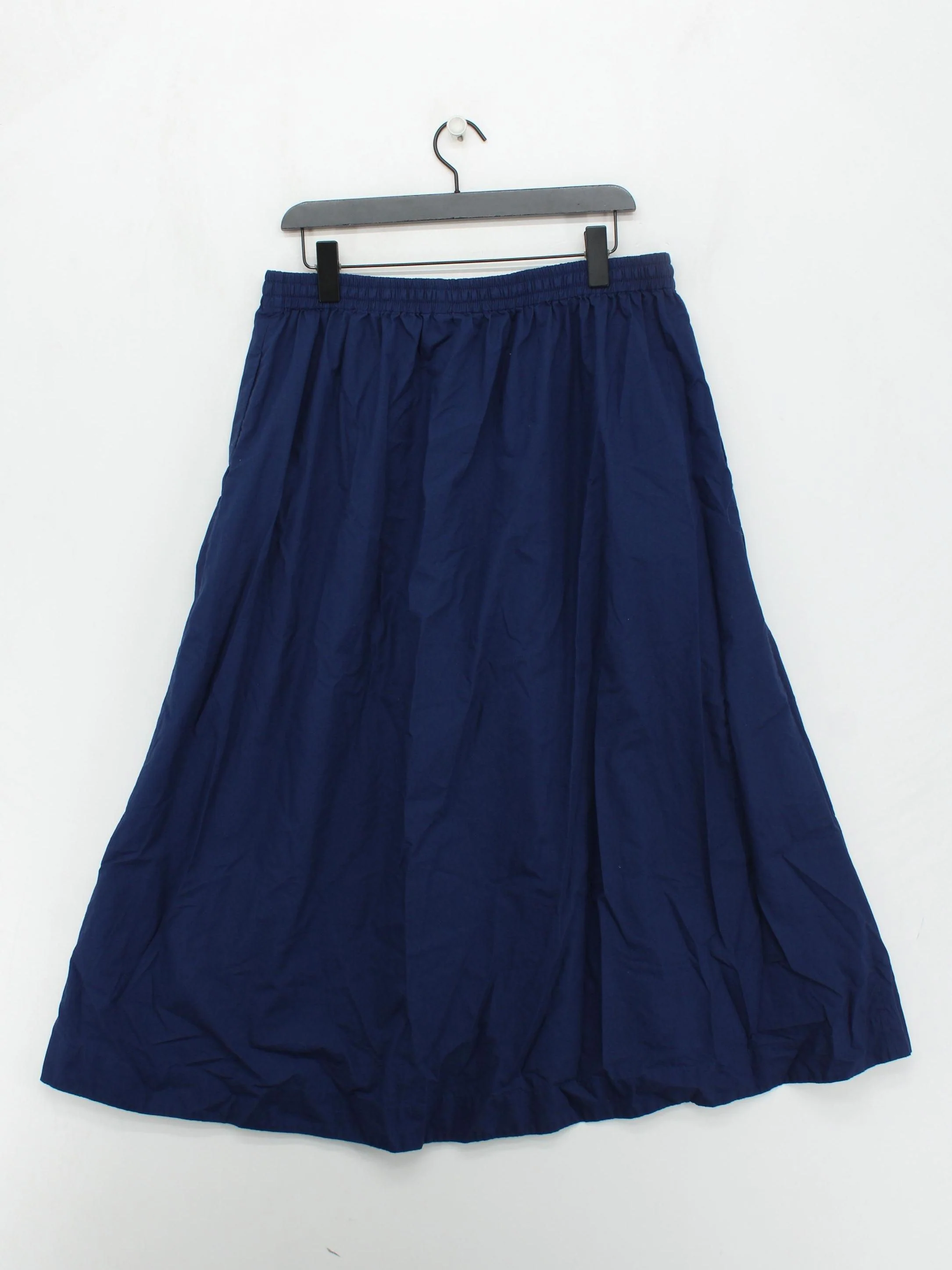 SEASALT CORNWALL Women's Maxi Skirt UK 14 Blue 100% Cotton Long Maxi - Image 2