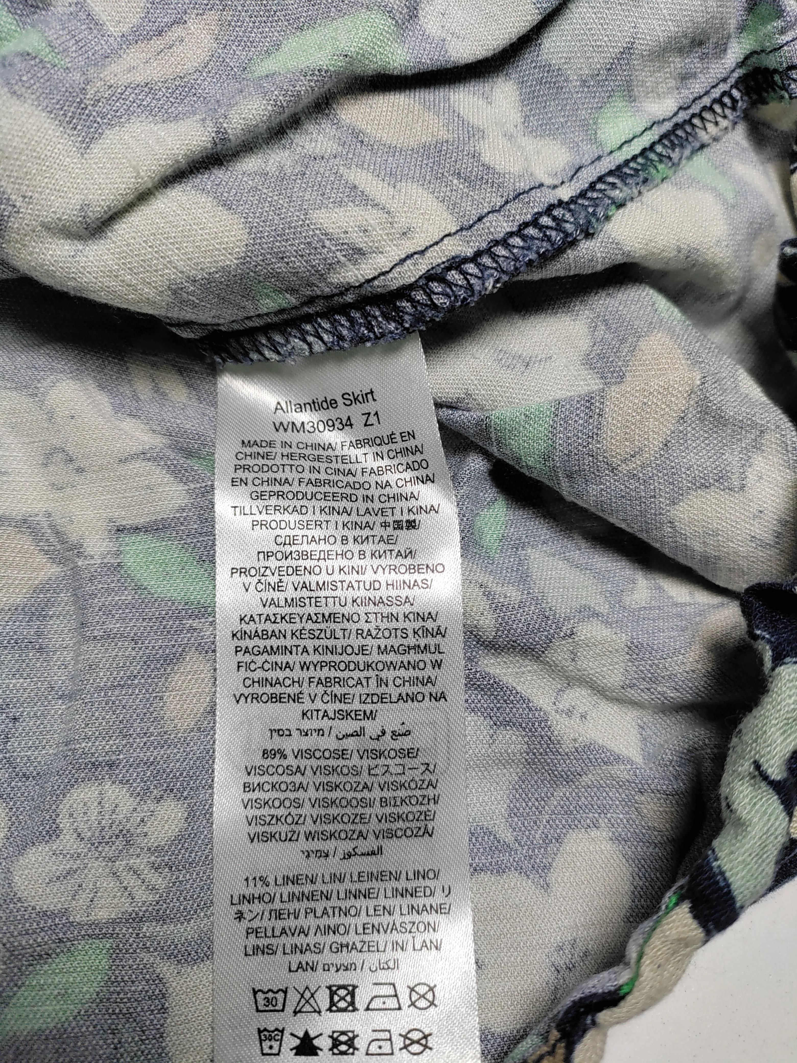 SEASALT CORNWALL Women's Maxi Skirt UK 16 Blue Viscose with Linen Maxi - Image 7