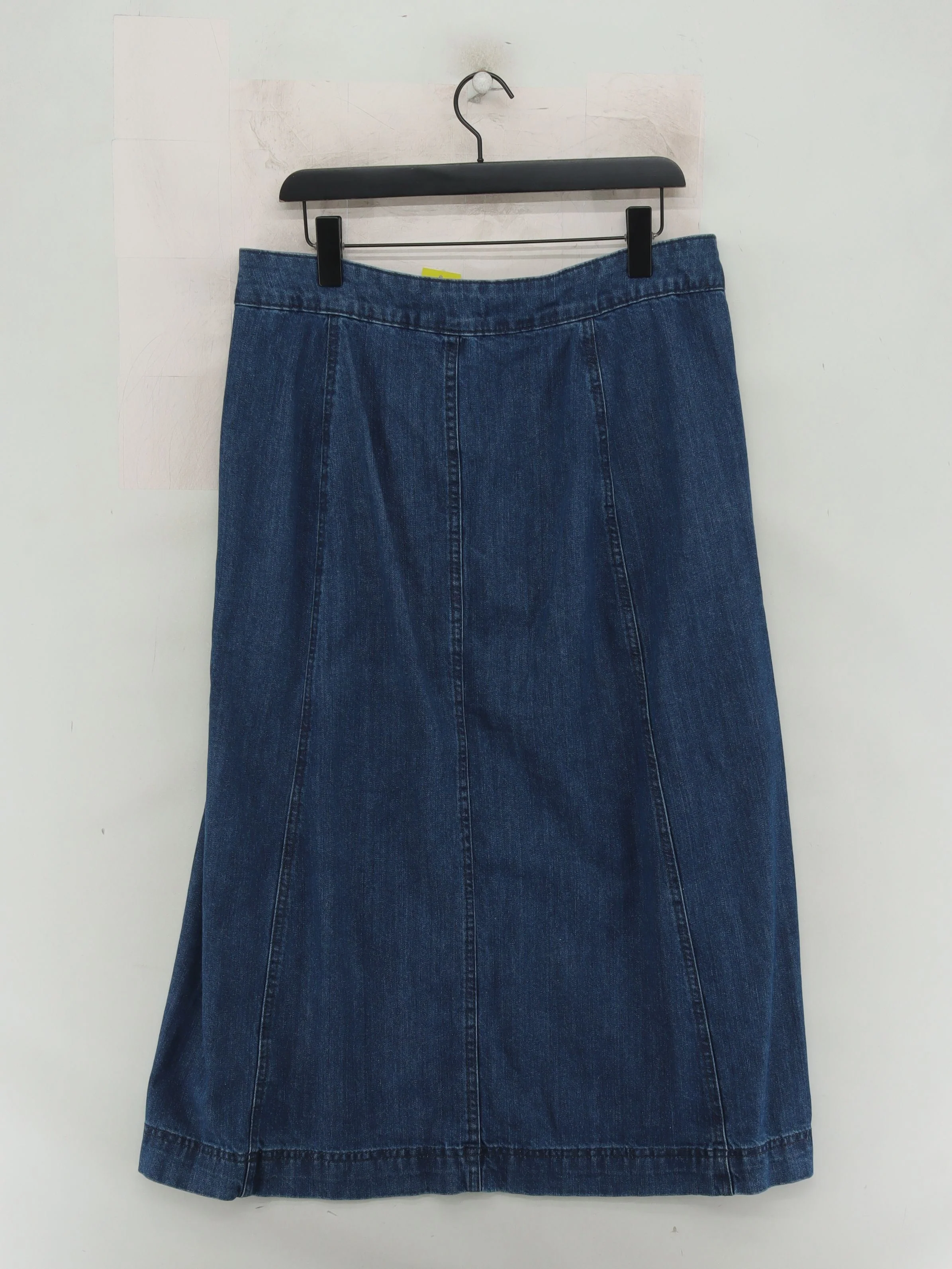 SEASALT CORNWALL Women's Midi Skirt L Blue 100% Cotton Midi A-Line - Image 2