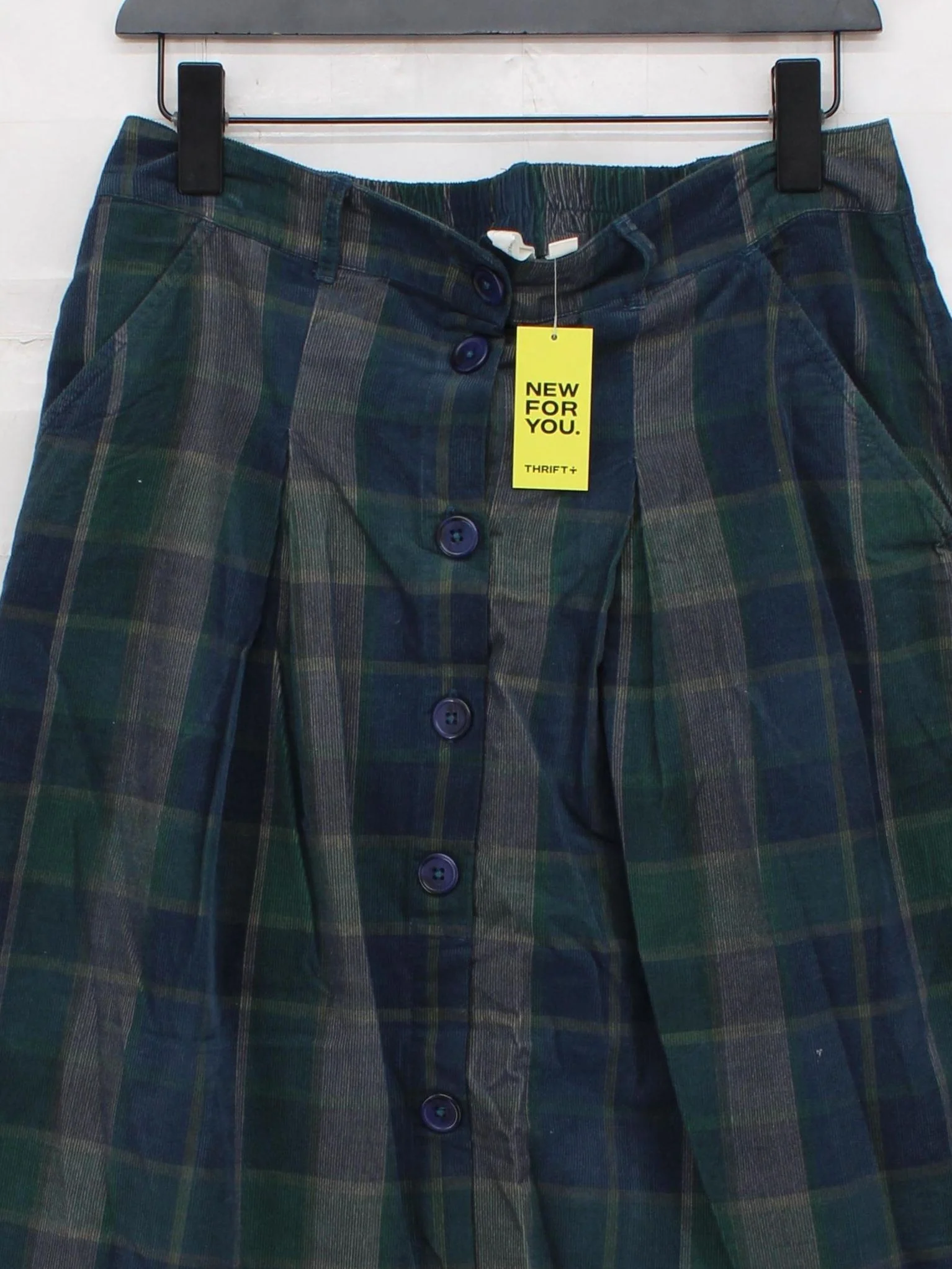 SEASALT CORNWALL Women's Midi Skirt UK 12 Multi 100% Cotton A-Line - Image 3