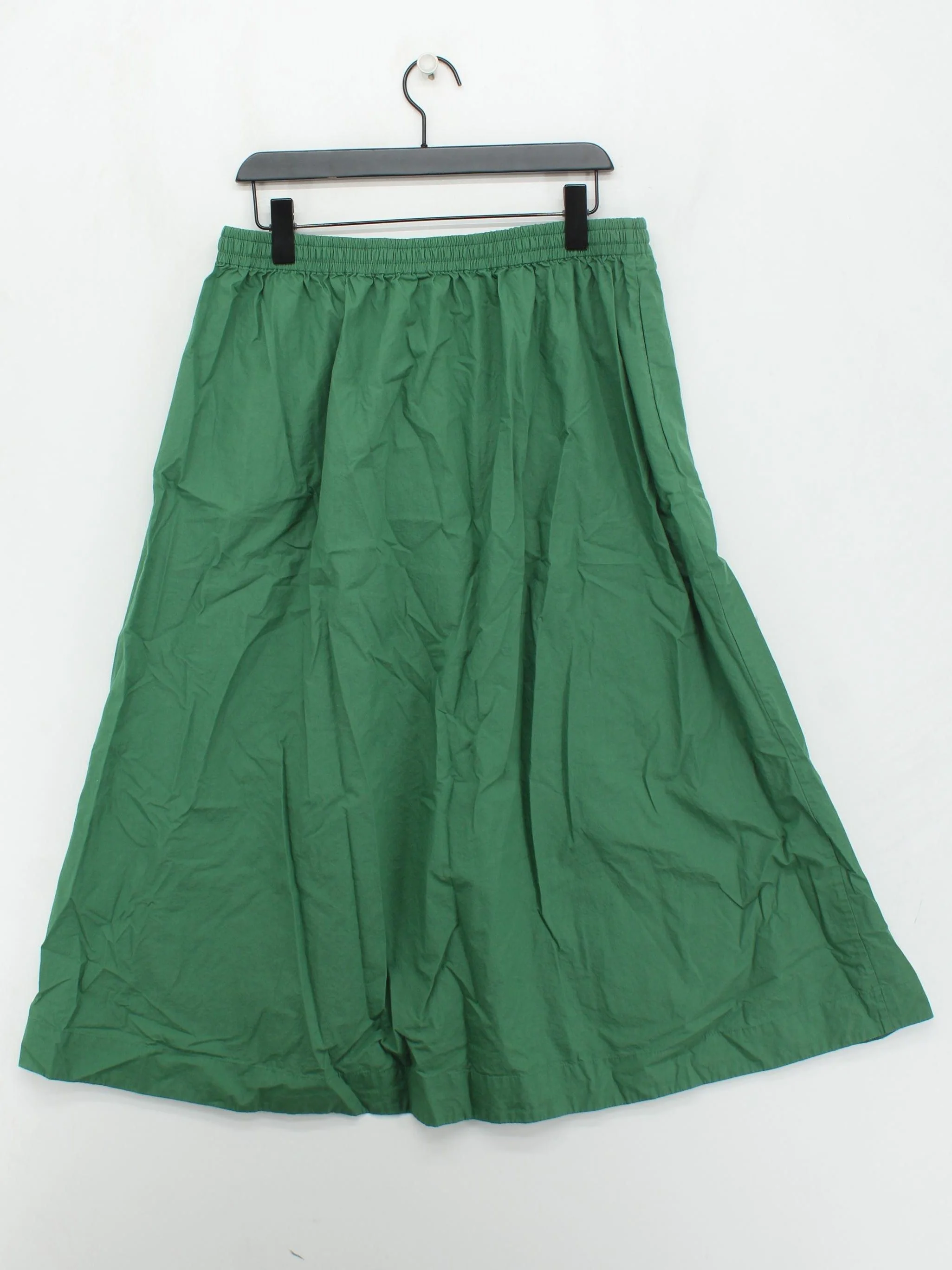 SEASALT CORNWALL Women's Midi Skirt UK 14 Green 100% Cotton Midi A-Line - Image 2