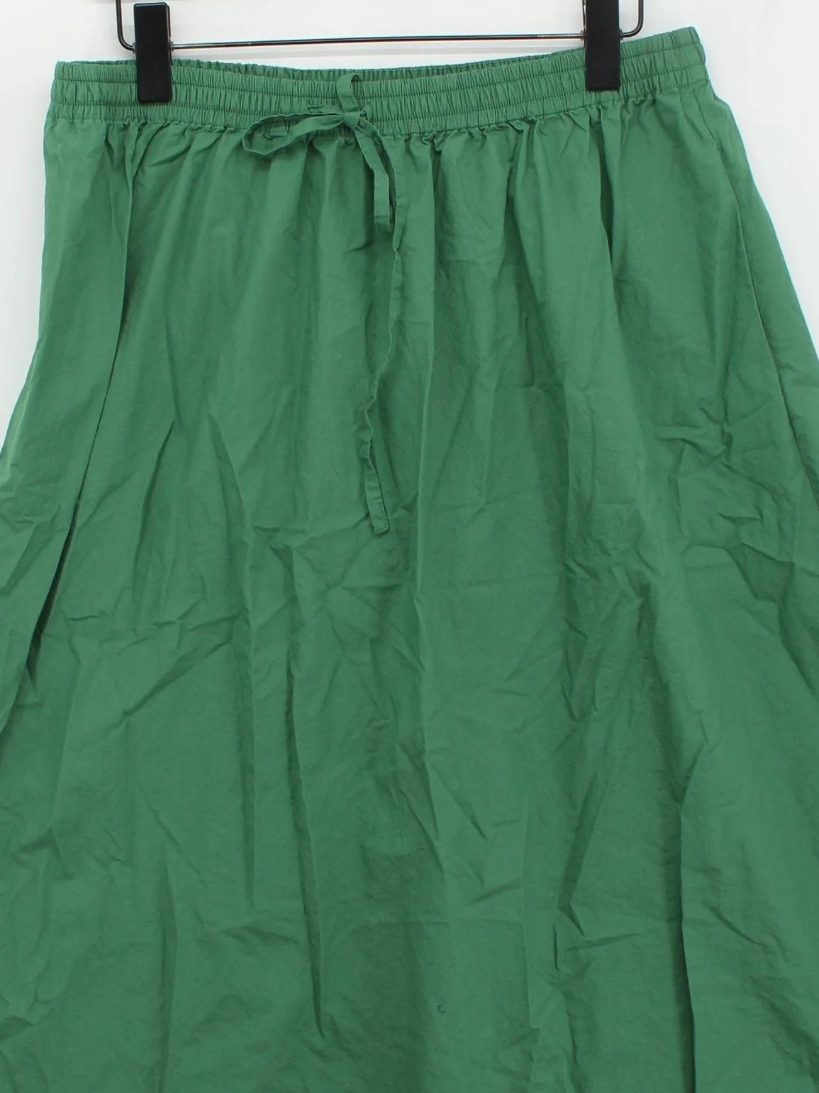 SEASALT CORNWALL Women's Midi Skirt UK 14 Green 100% Cotton Midi A-Line - Image 3