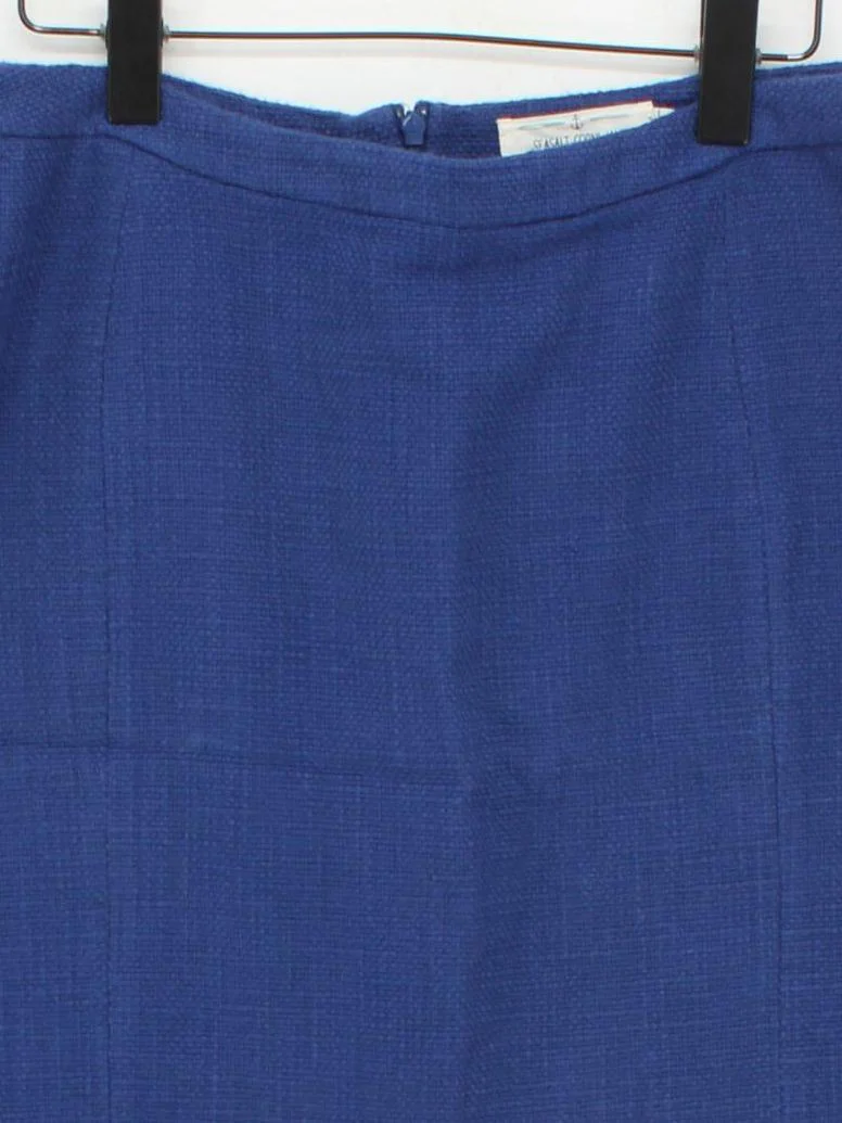 SEASALT CORNWALL Women's Midi Skirt UK 16 Blue 100% Other Midi Straight & Pencil - Image 3
