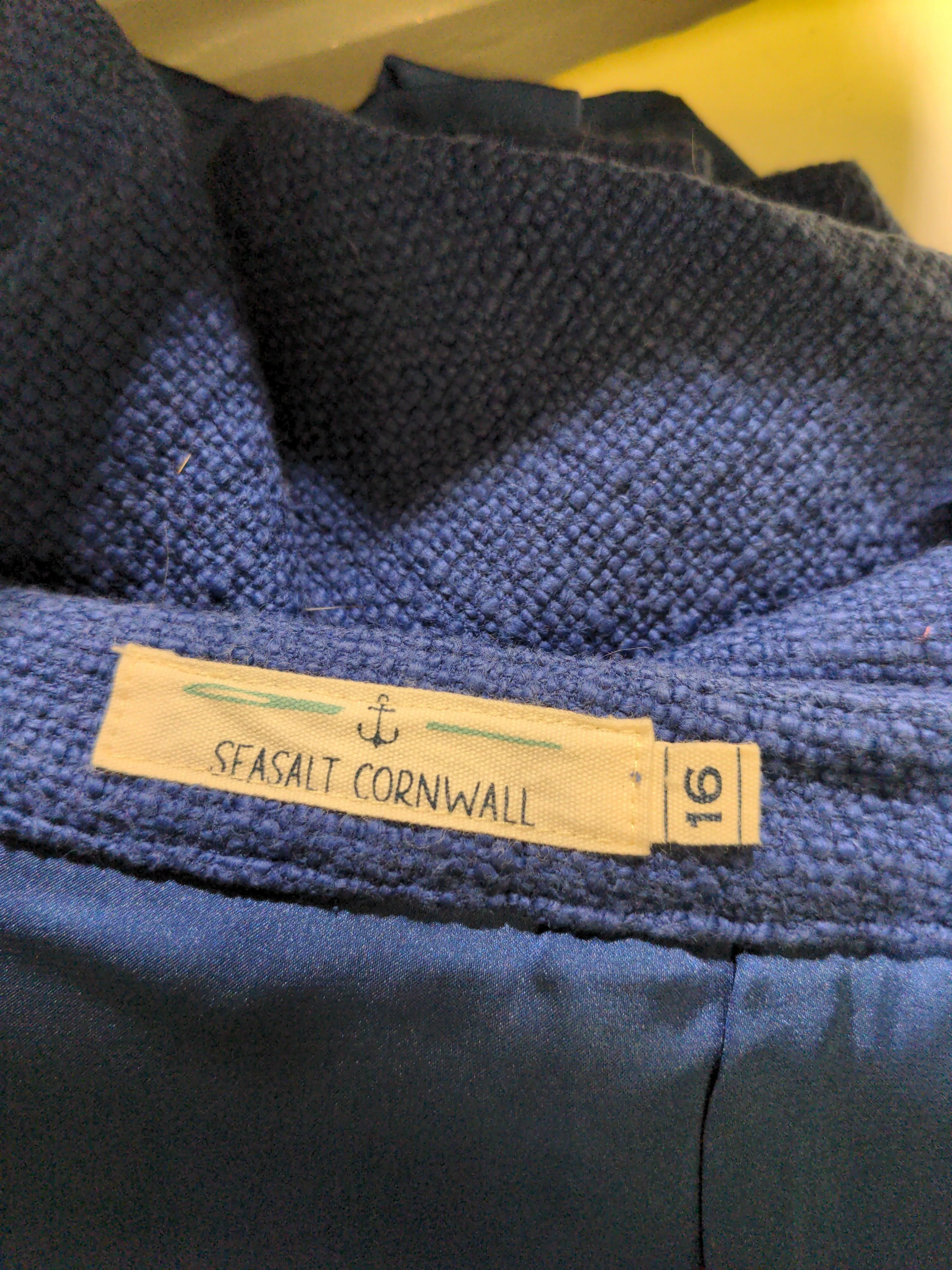 SEASALT CORNWALL Women's Midi Skirt UK 16 Blue 100% Other Midi Straight & Pencil - Image 5