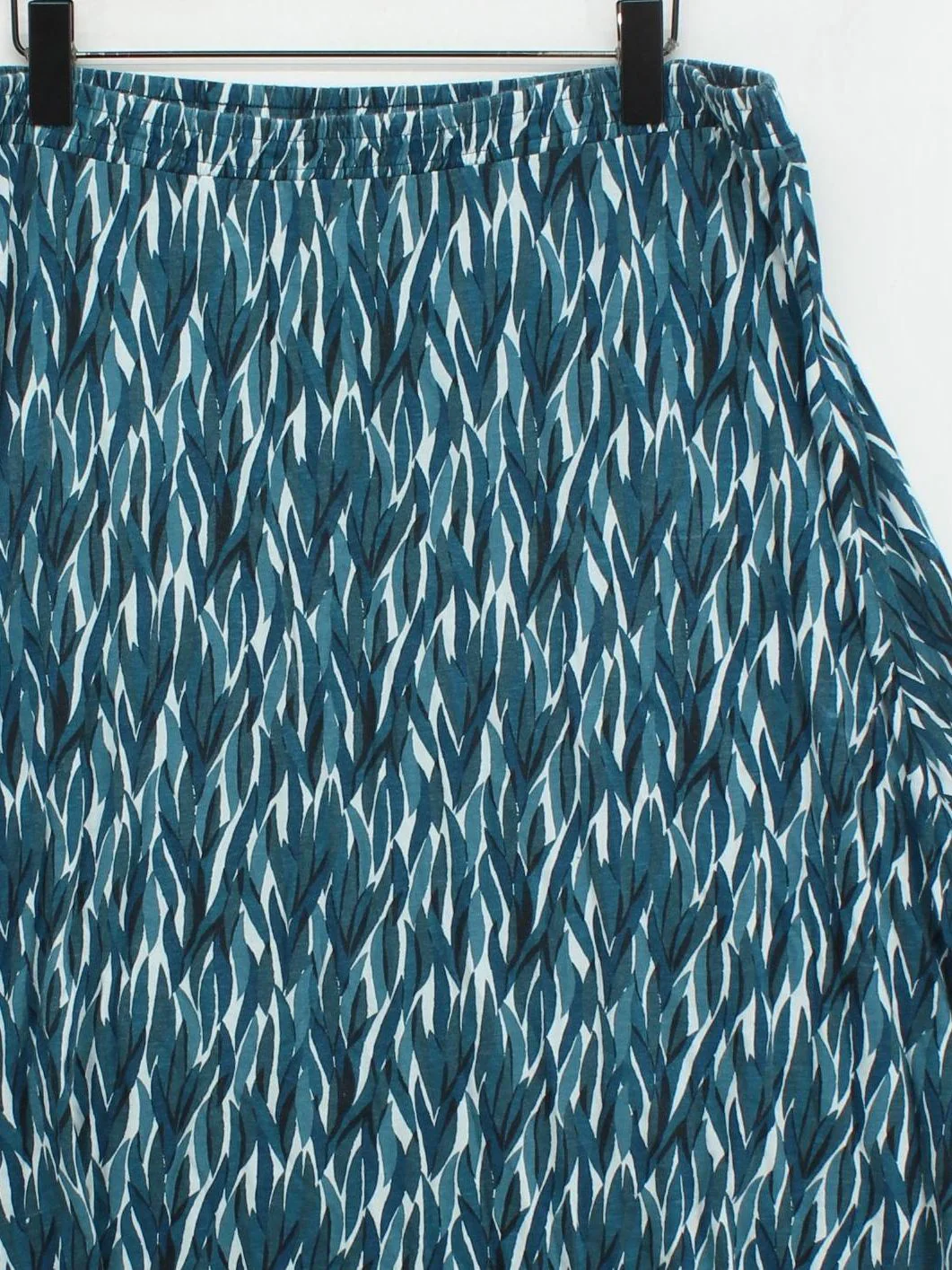 SEASALT CORNWALL Women's Midi Skirt UK 16 Multi Cotton with Lyocell Modal A-Line - Image 3