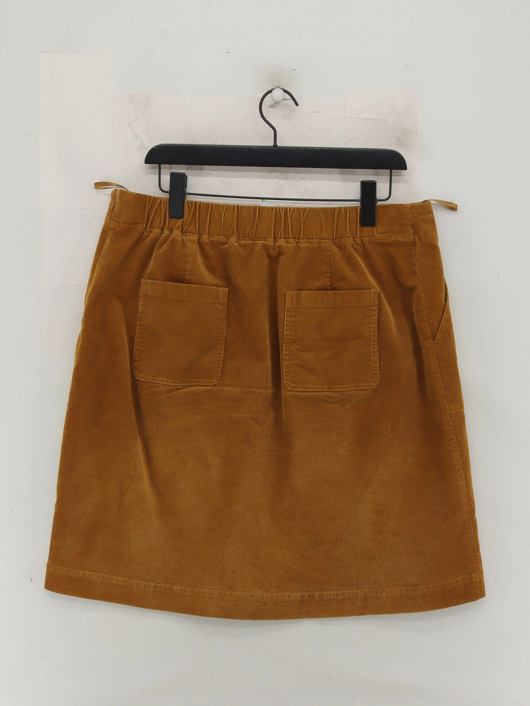 SEASALT CORNWALL Women's Mini Skirt UK 16 Tan Cotton with Elastane Short Mini - Image 2