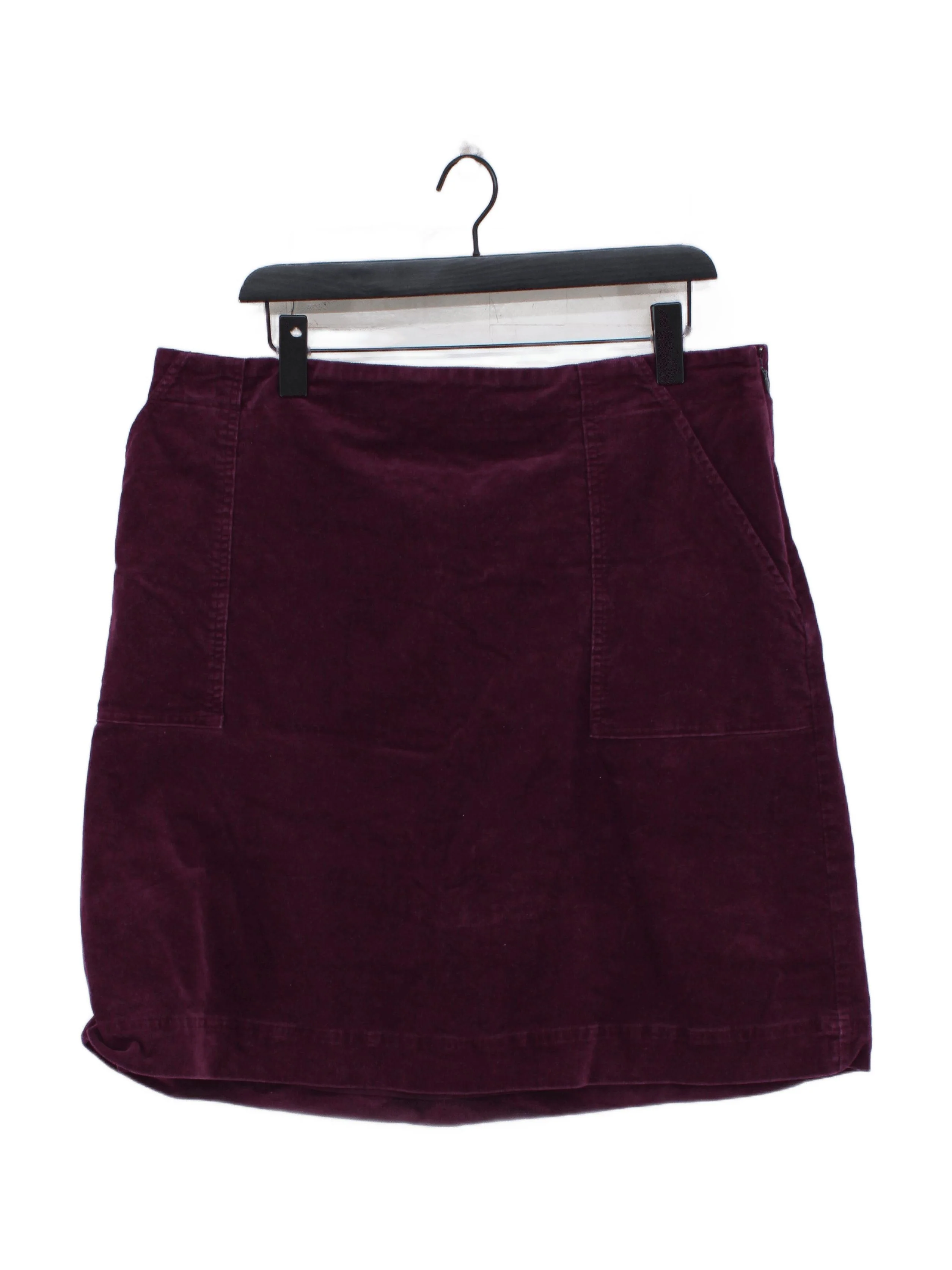 SEASALT CORNWALL Women's Mini Skirt UK 18 Purple Cotton with Elastane Short Mini
