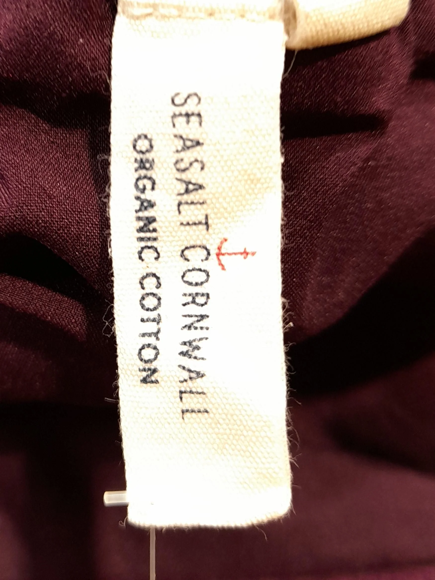 SEASALT CORNWALL Women's Mini Skirt UK 18 Purple Cotton with Elastane Short Mini - Image 5