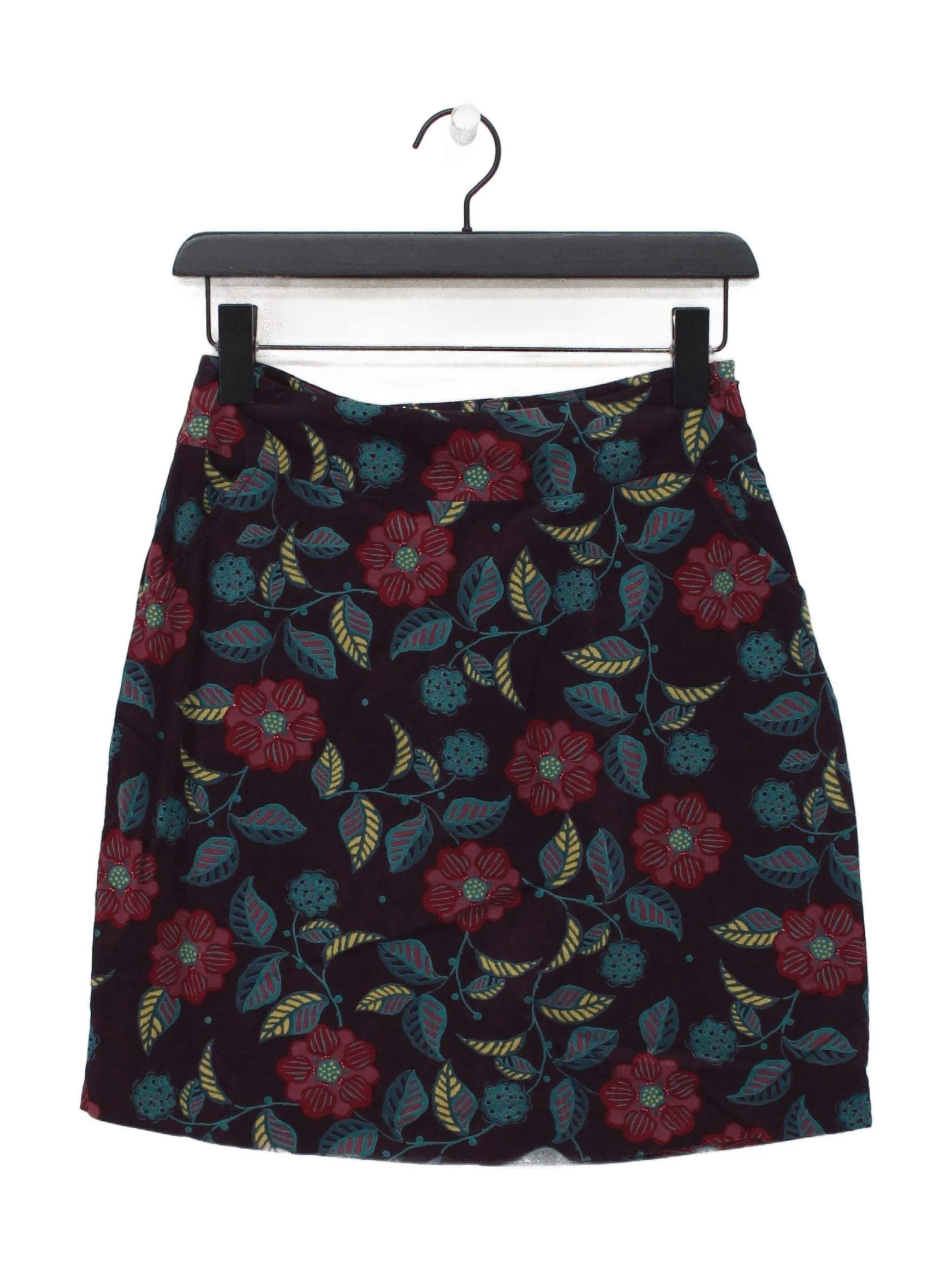 SEASALT CORNWALL Women's Mini Skirt UK 8 Brown Cotton with Polyester Mini