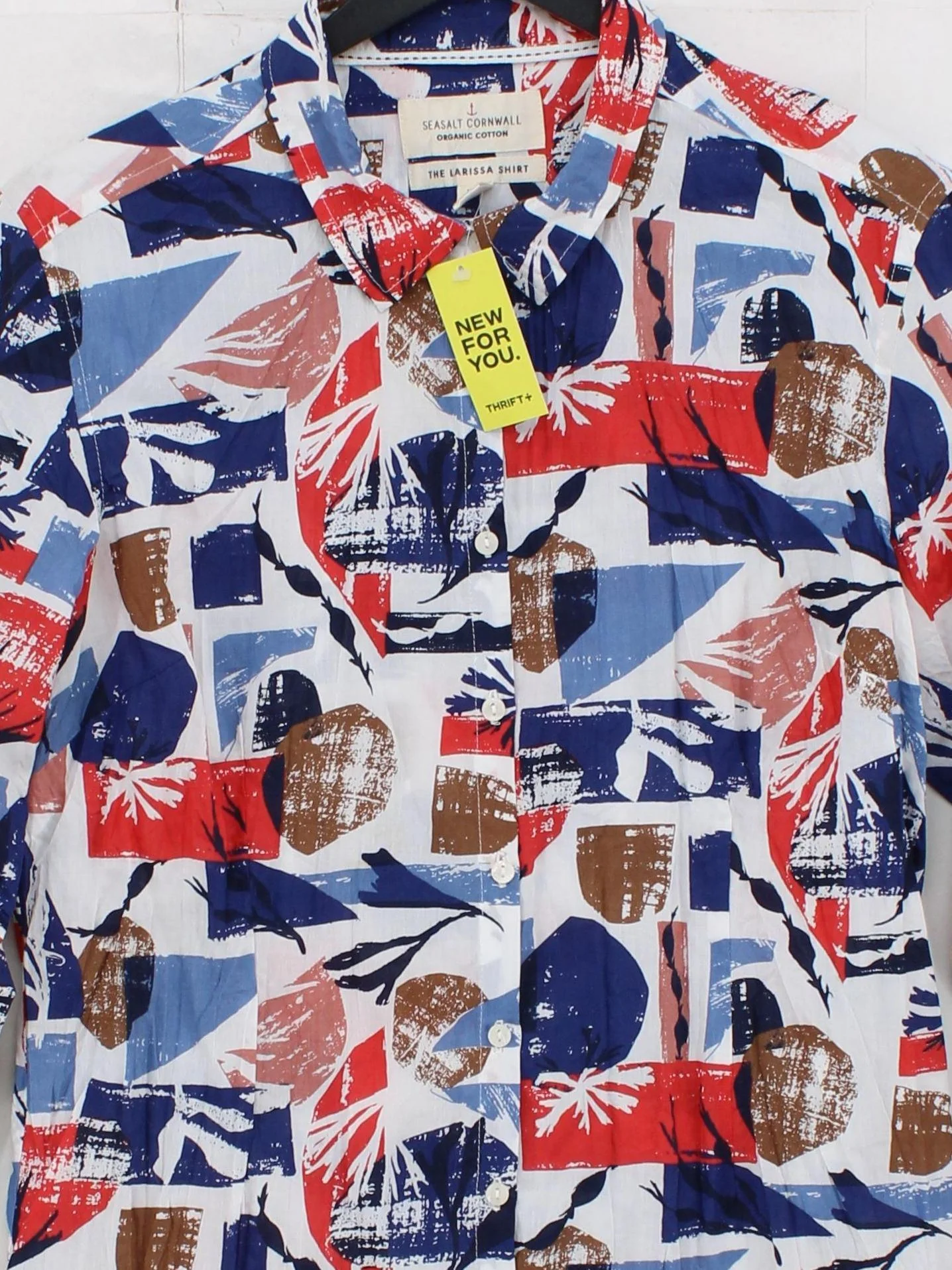 SEASALT CORNWALL Women's Shirt UK 12 Multi 100% Cotton Basic - Image 3