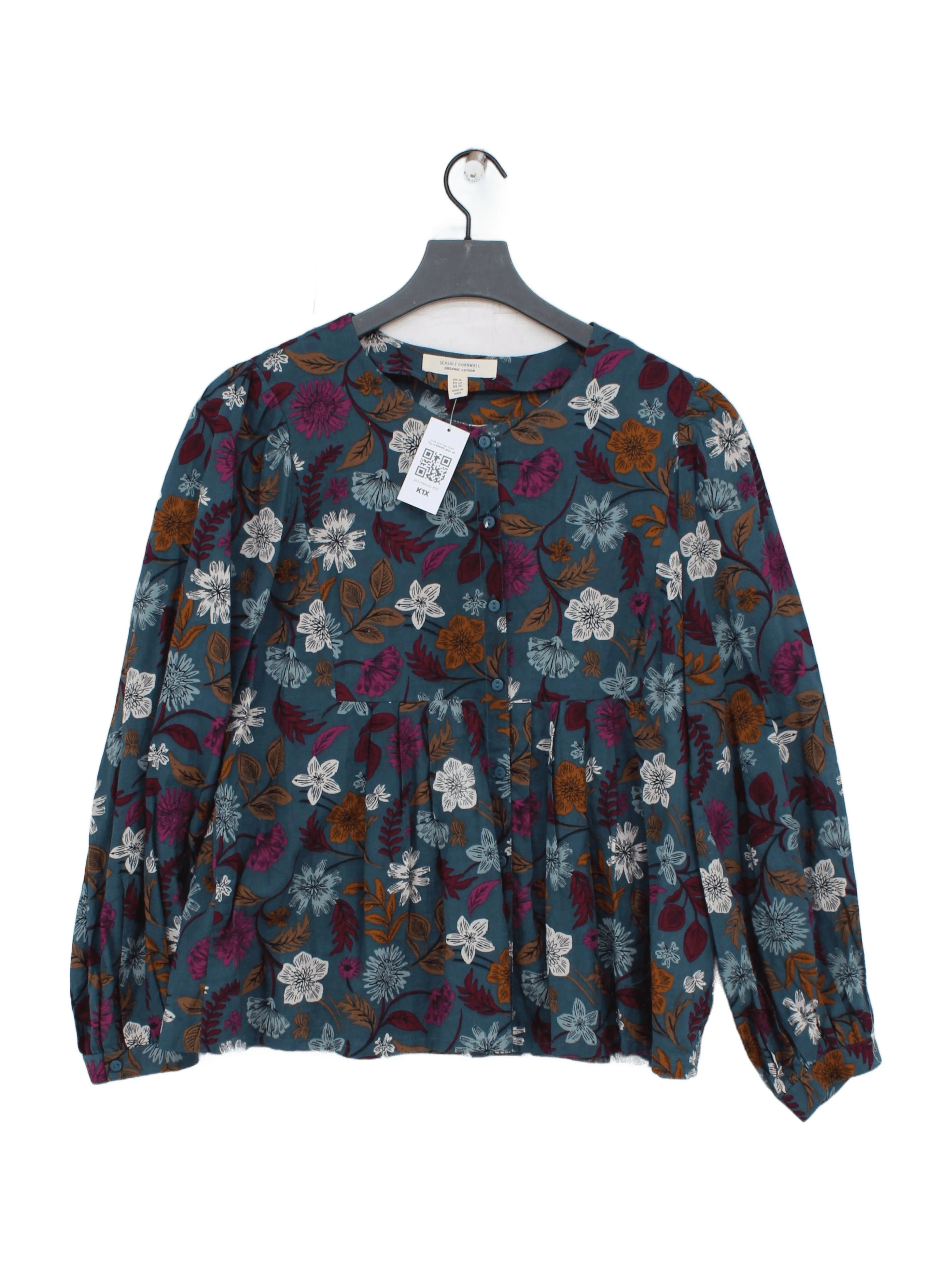 SEASALT CORNWALL Women's Shirt UK 14 Multi 100% Cotton Basic