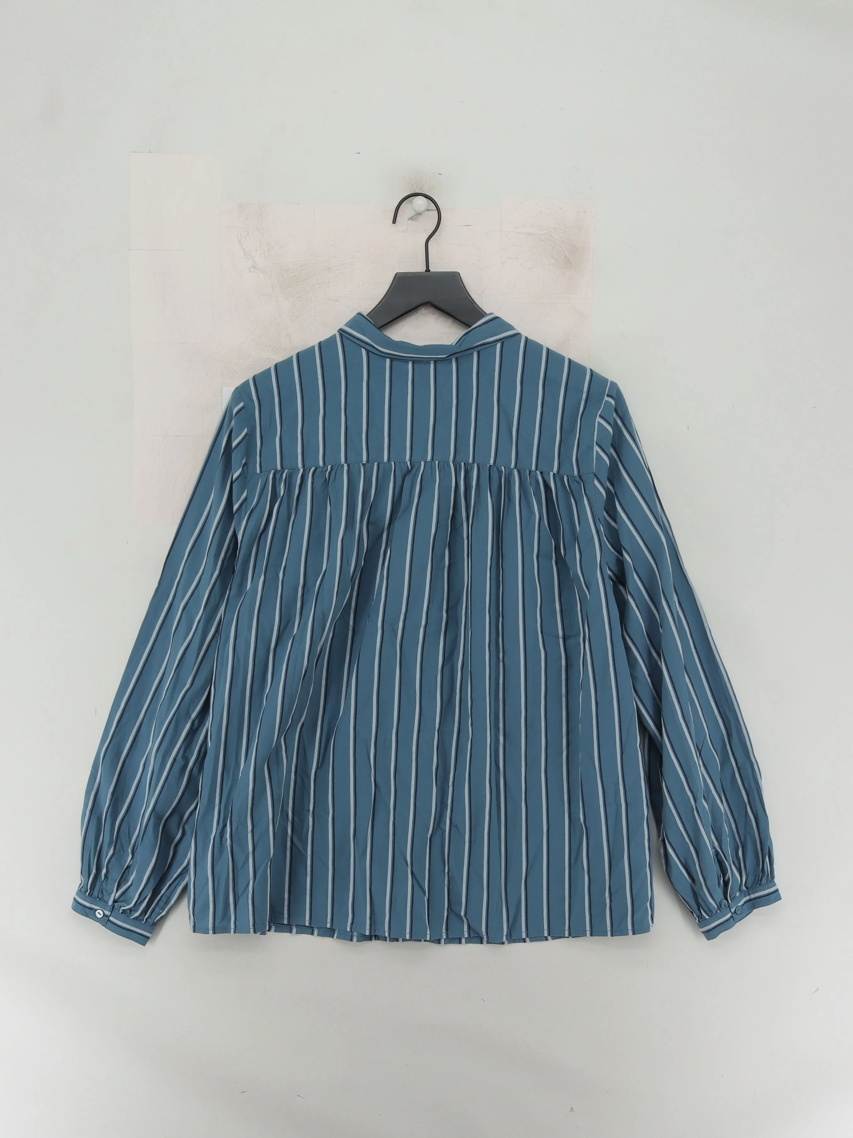 SEASALT CORNWALL Women's Shirt UK 20 Blue 100% Cotton Basic - Image 2