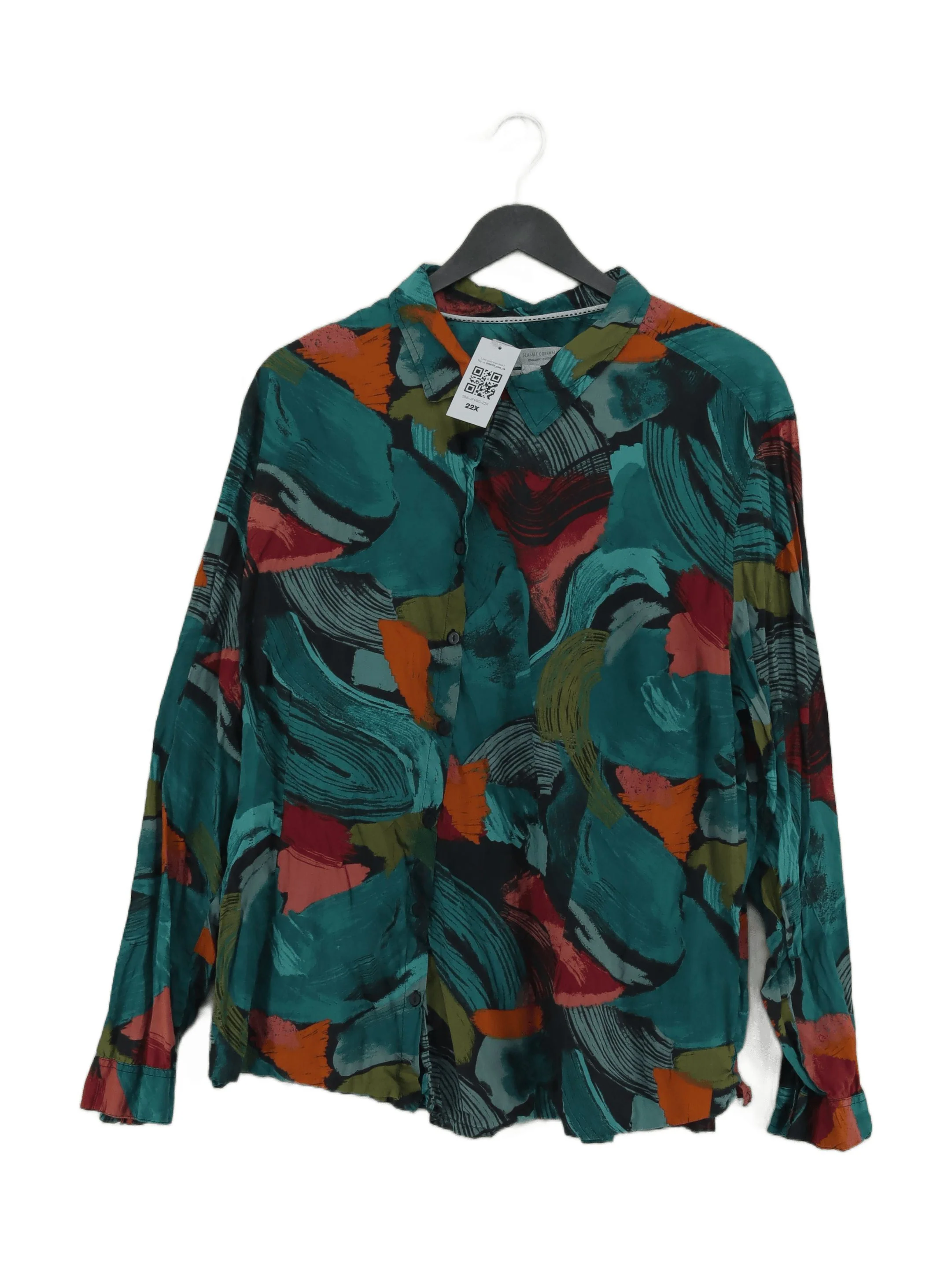 SEASALT CORNWALL Women's Shirt UK 24 Multi 100% Cotton Basic