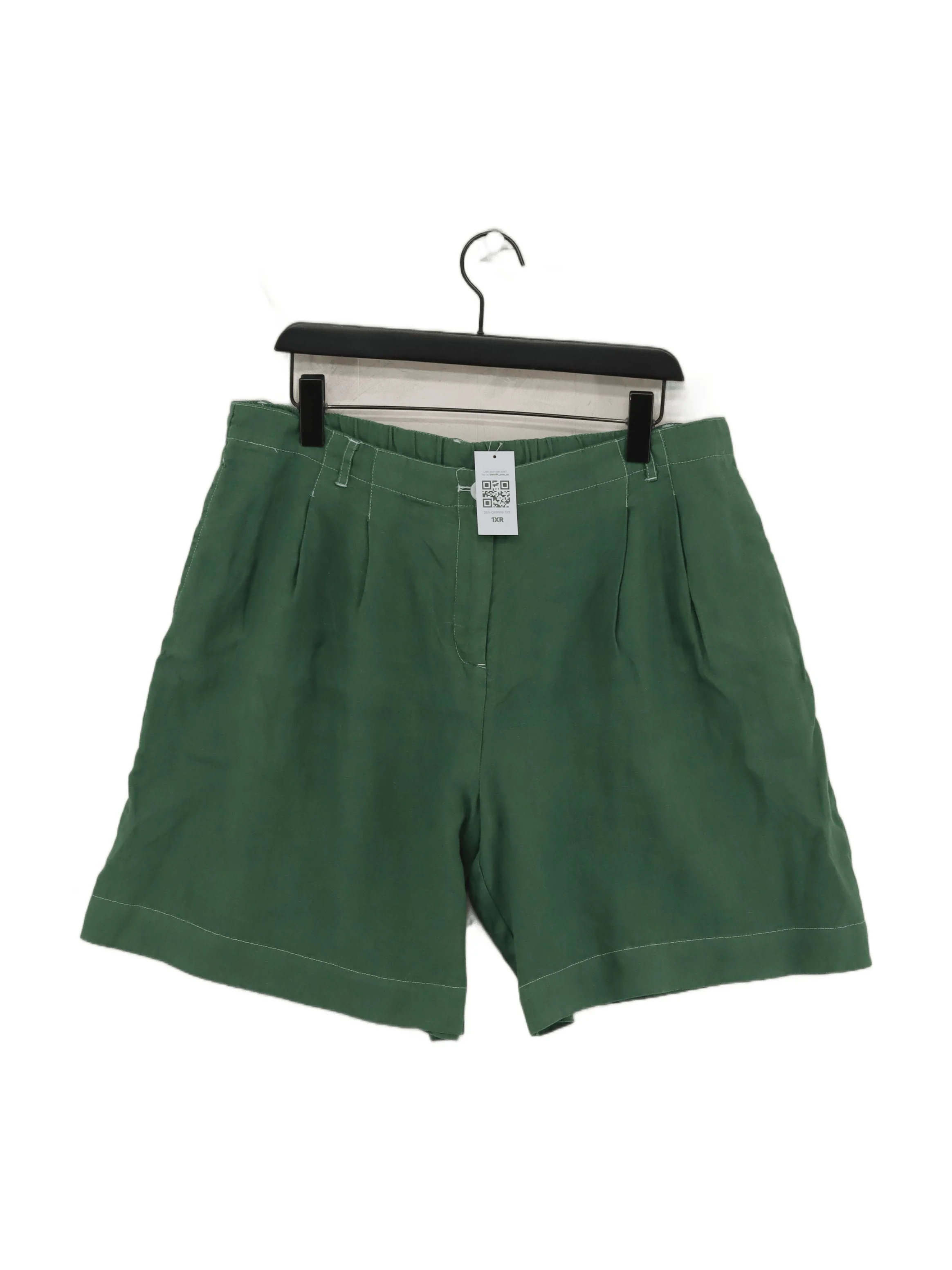 SEASALT CORNWALL Women's Shorts UK 16 Green 100% Cotton Sweat