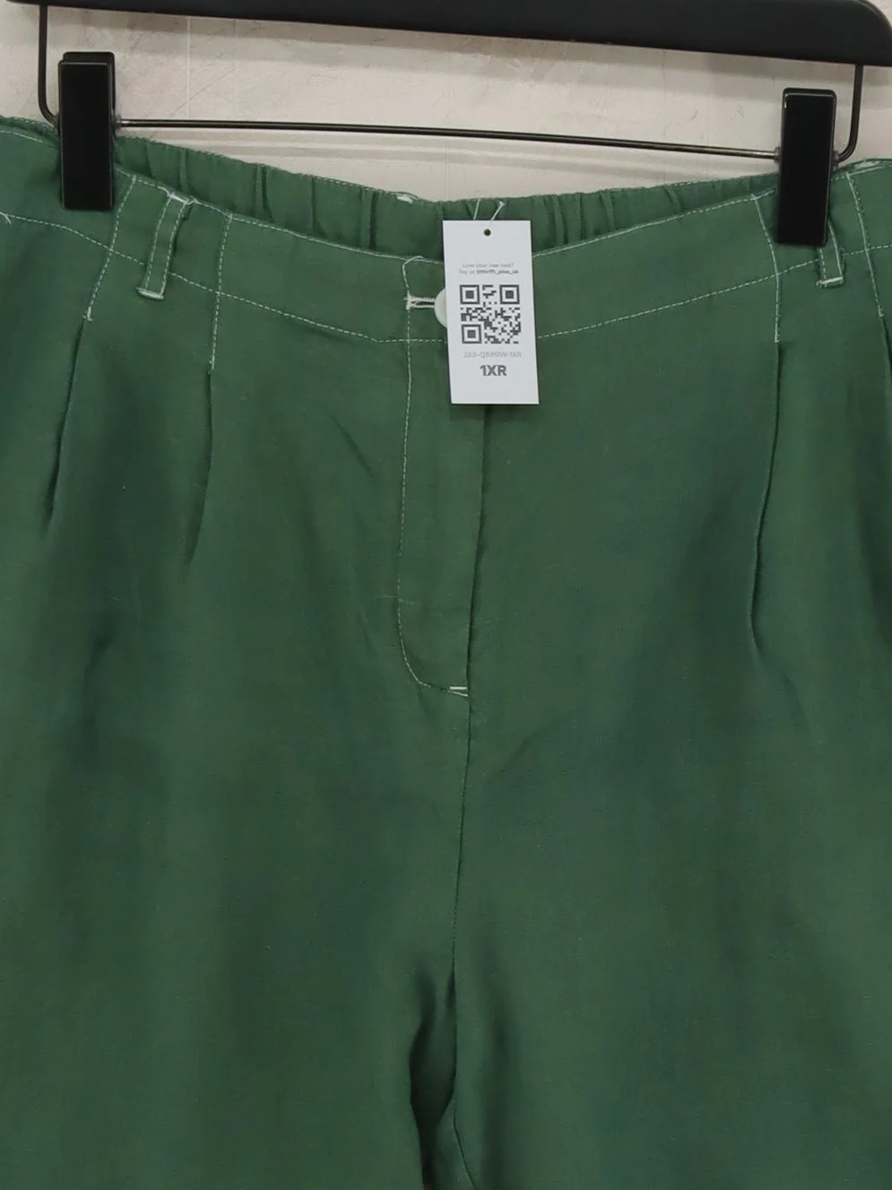 SEASALT CORNWALL Women's Shorts UK 16 Green 100% Cotton Sweat - Image 3