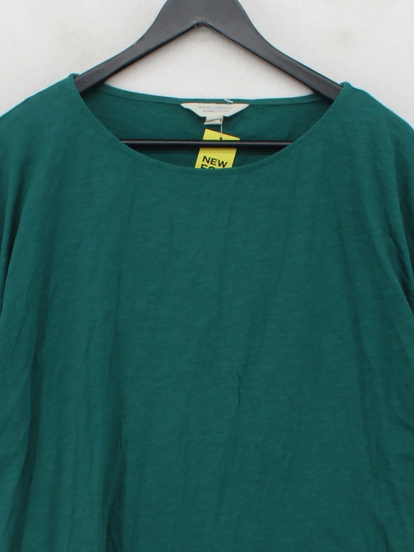 SEASALT CORNWALL Women's T-Shirt M Green 100% Cotton Basic - Image 3