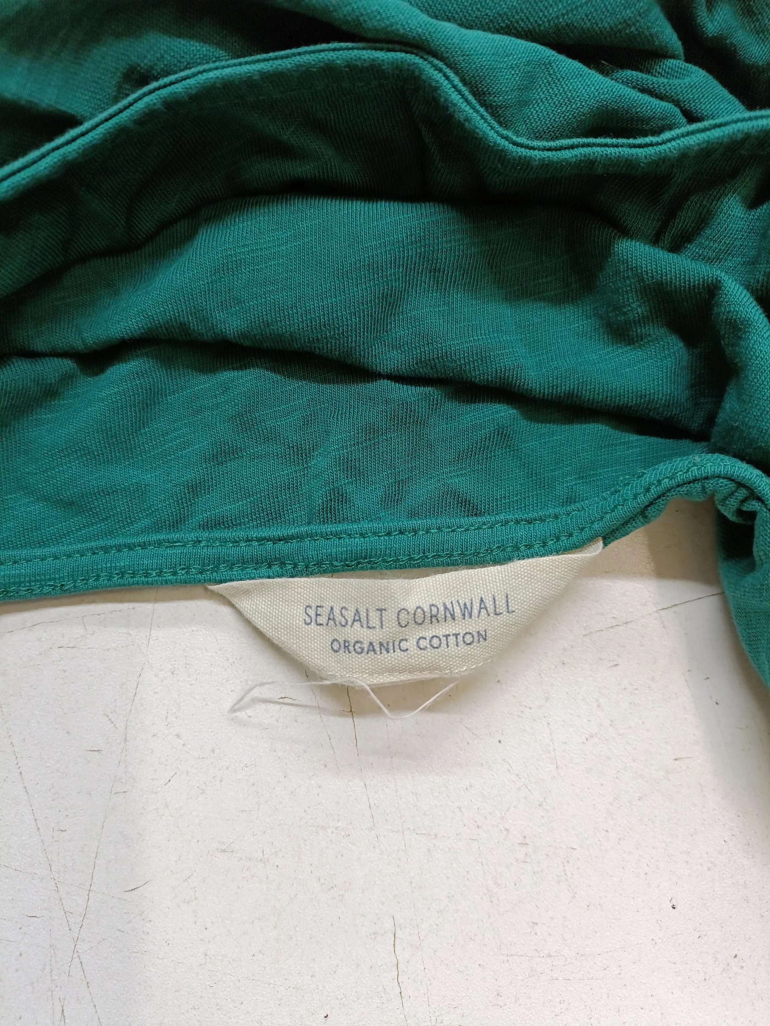 SEASALT CORNWALL Women's T-Shirt M Green 100% Cotton Basic - Image 5