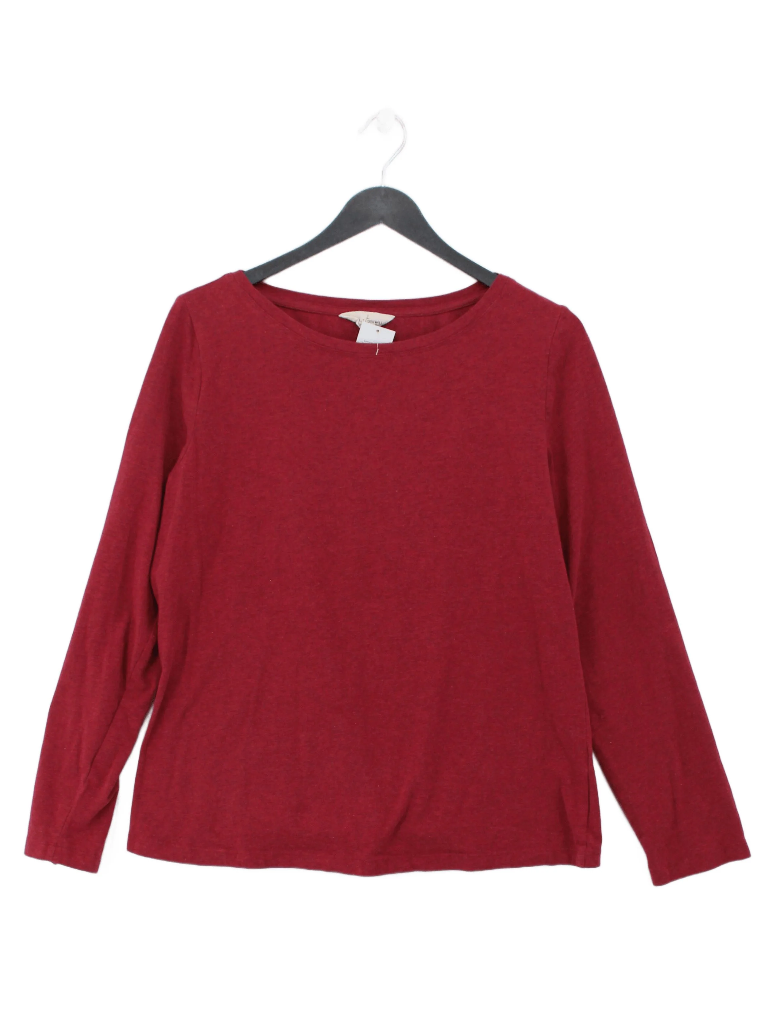 SEASALT CORNWALL Women's T-Shirt M Red Cotton with Elastane Basic