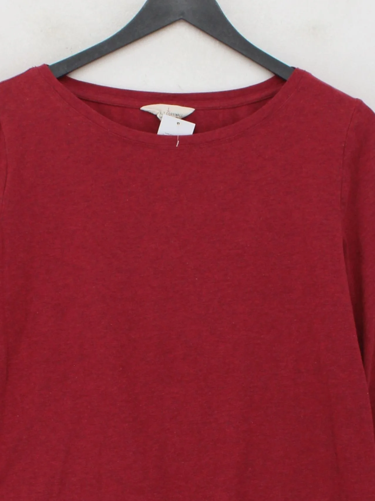 SEASALT CORNWALL Women's T-Shirt M Red Cotton with Elastane Basic - Image 3