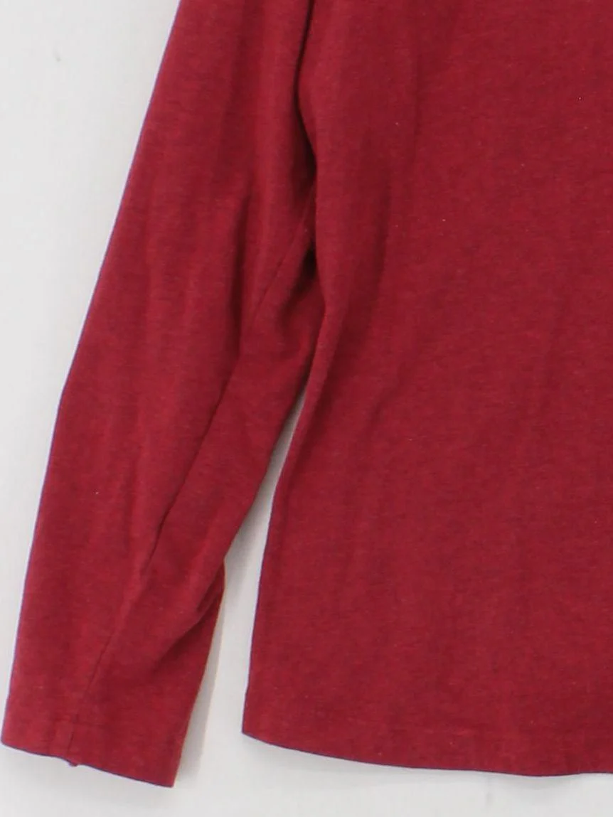 SEASALT CORNWALL Women's T-Shirt M Red Cotton with Elastane Basic - Image 4