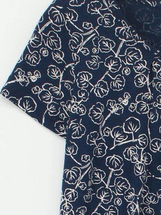 SEASALT CORNWALL Women's T-Shirt UK 12 Blue Viscose with Cotton Basic - Image 4