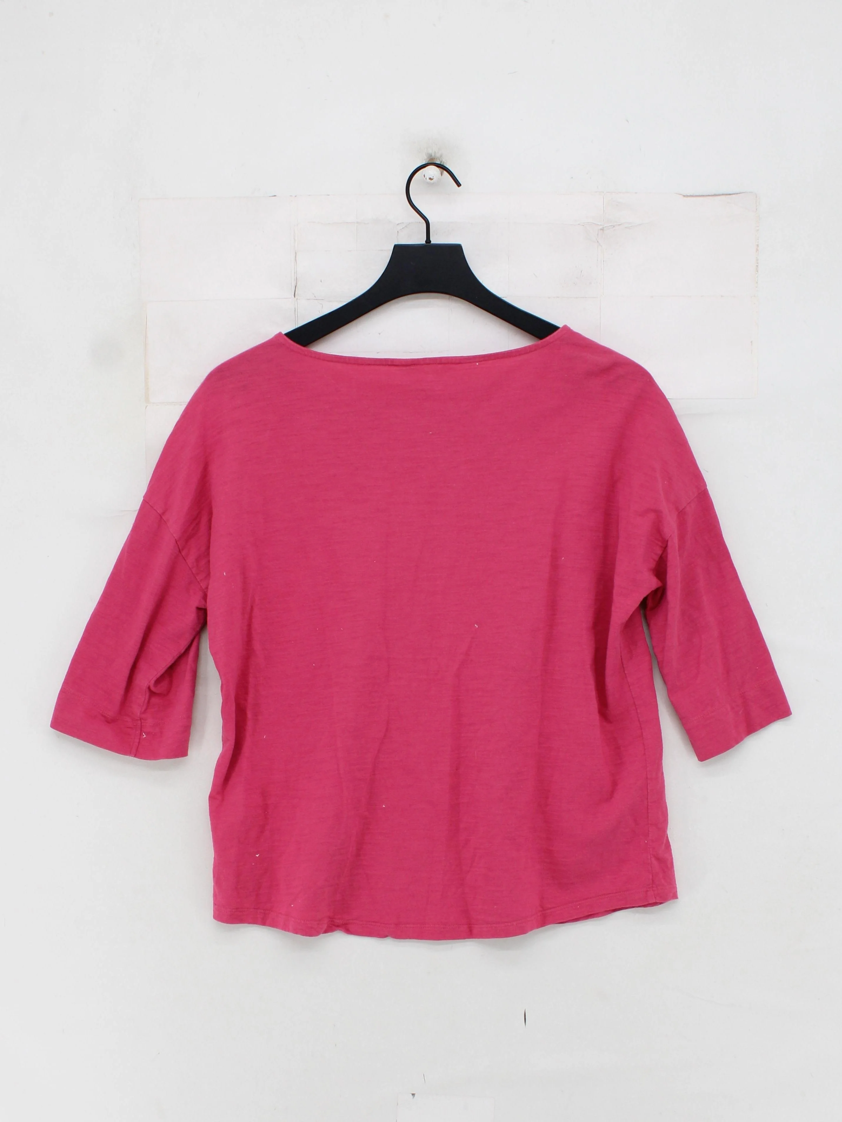 SEASALT CORNWALL Women's T-Shirt UK 12 Pink 100% Cotton Basic - Image 2