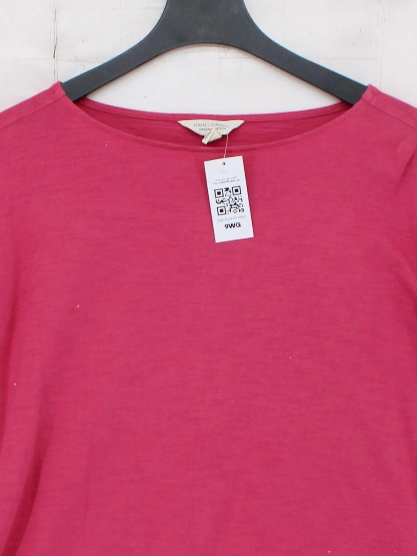 SEASALT CORNWALL Women's T-Shirt UK 12 Pink 100% Cotton Basic - Image 3