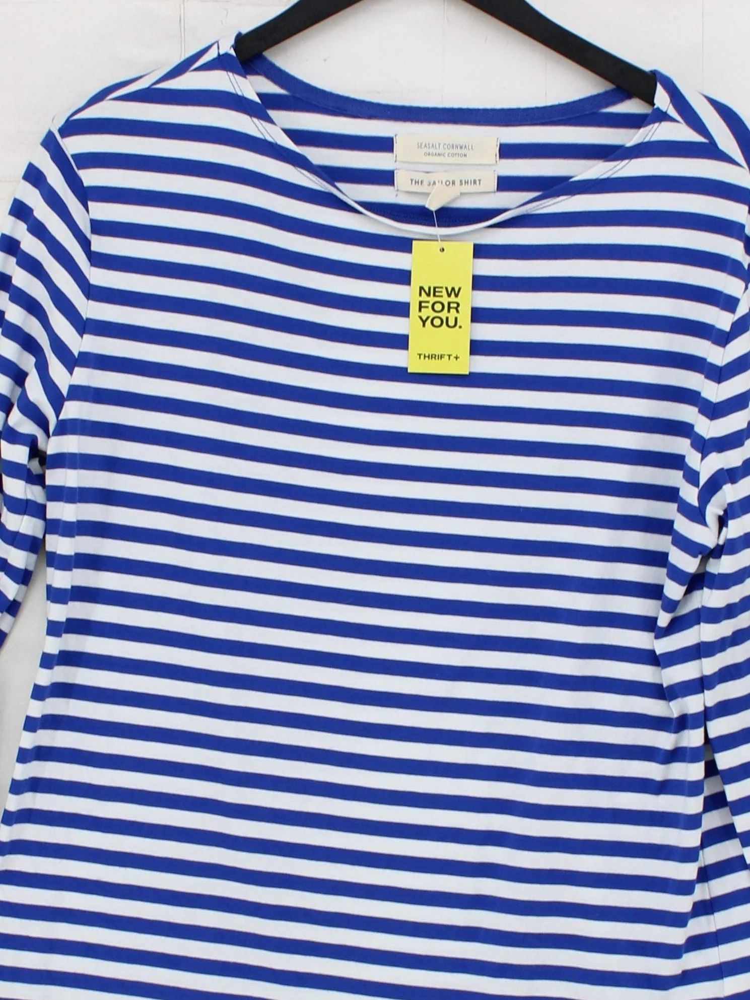SEASALT CORNWALL Women's T-Shirt UK 14 Blue 100% Cotton Basic - Image 3