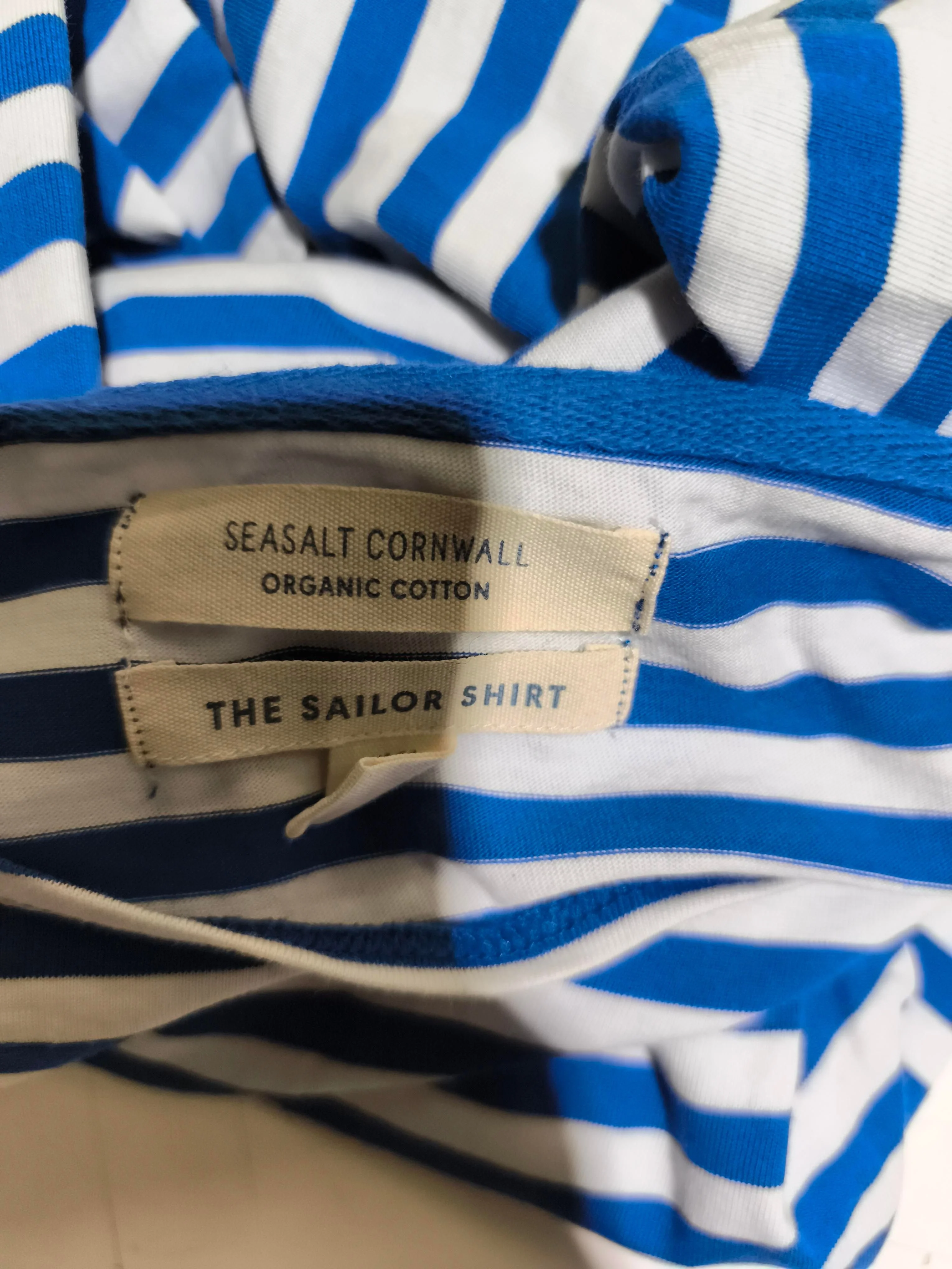SEASALT CORNWALL Women's T-Shirt UK 14 Blue 100% Cotton Basic - Image 5