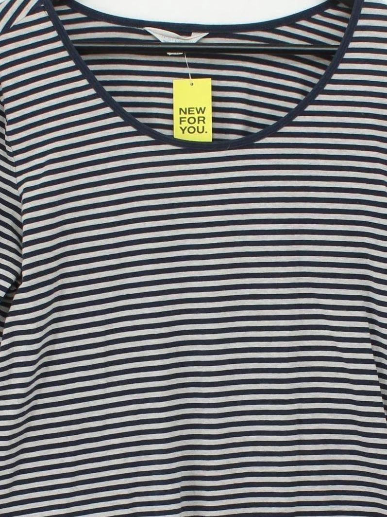 SEASALT CORNWALL Women's T-Shirt UK 16 Blue Cotton with Elastane Basic - Image 3