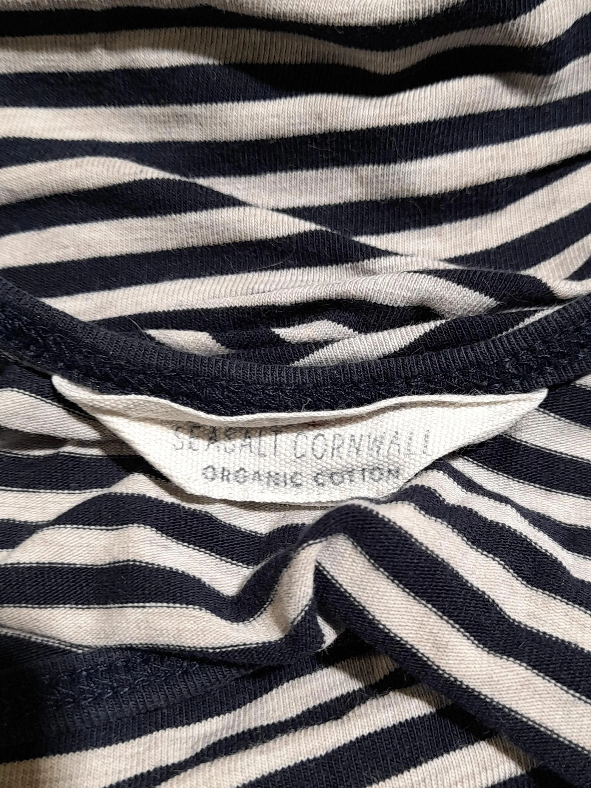 SEASALT CORNWALL Women's T-Shirt UK 16 Blue Cotton with Elastane Basic - Image 5