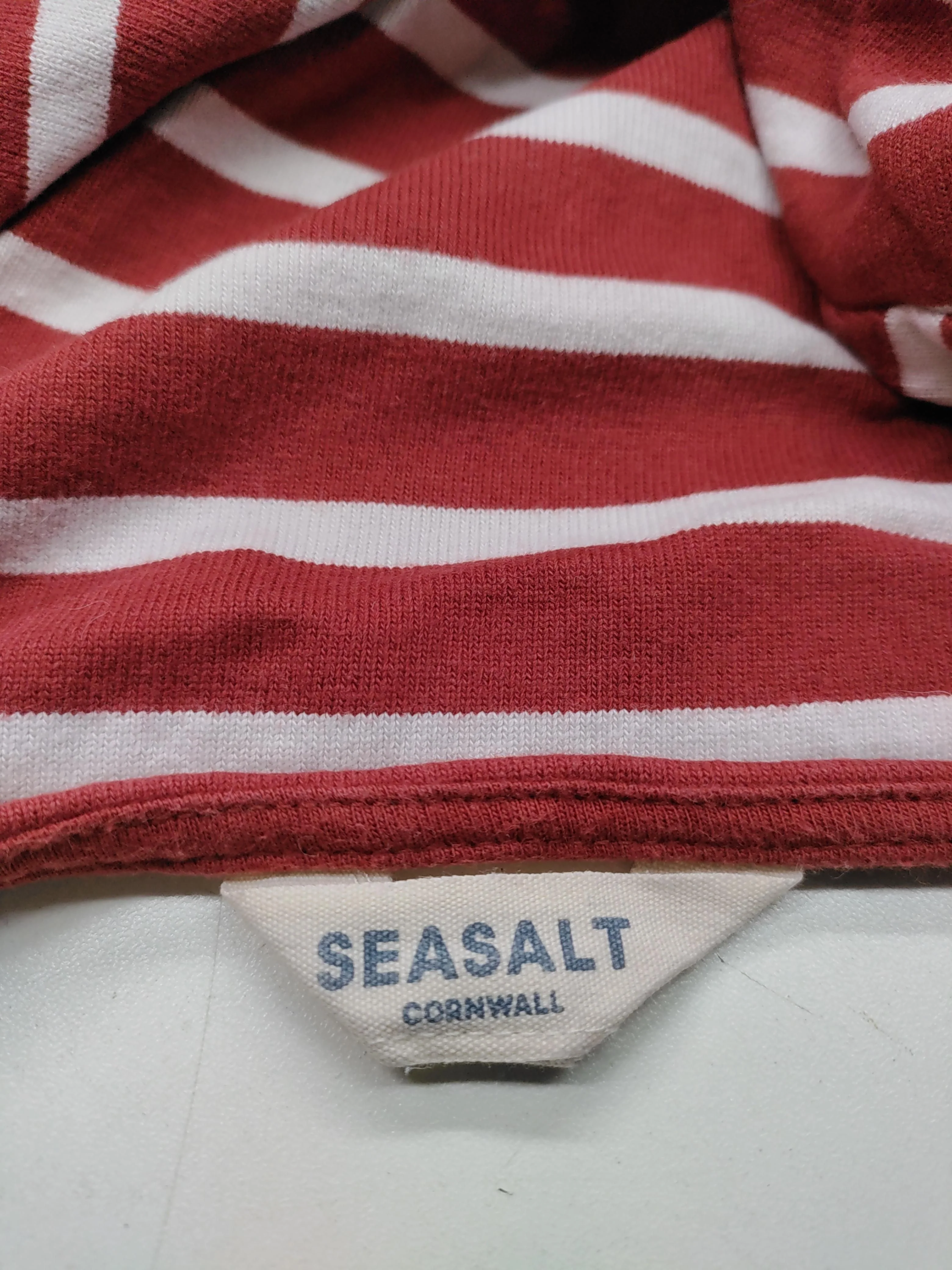 SEASALT CORNWALL Women's T-Shirt UK 16 Red 100% Cotton Basic - Image 5
