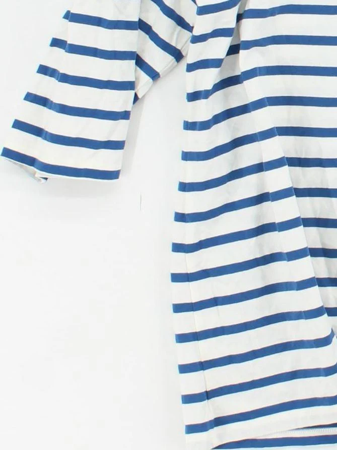SEASALT CORNWALL Women's Top M Blue 100% Cotton Basic - Image 4